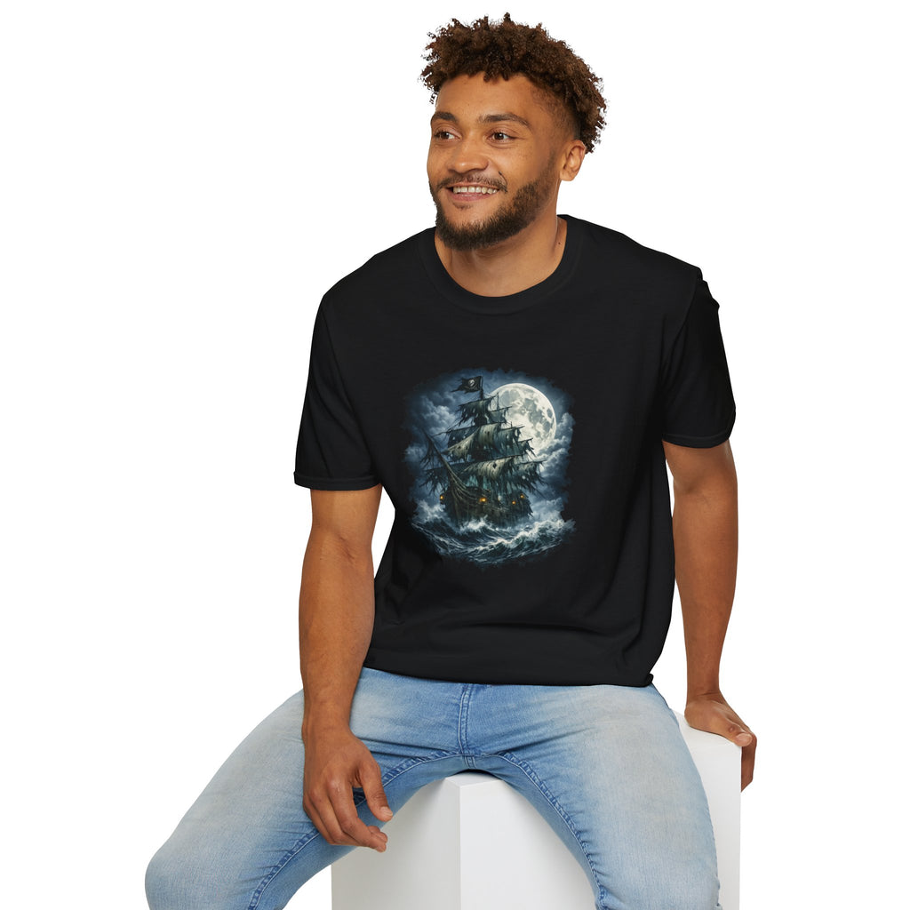 Moonlit Pirate GhostShip T-Shirt