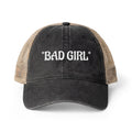 BAD GIRL - Women's Washed Mesh-Back Cap