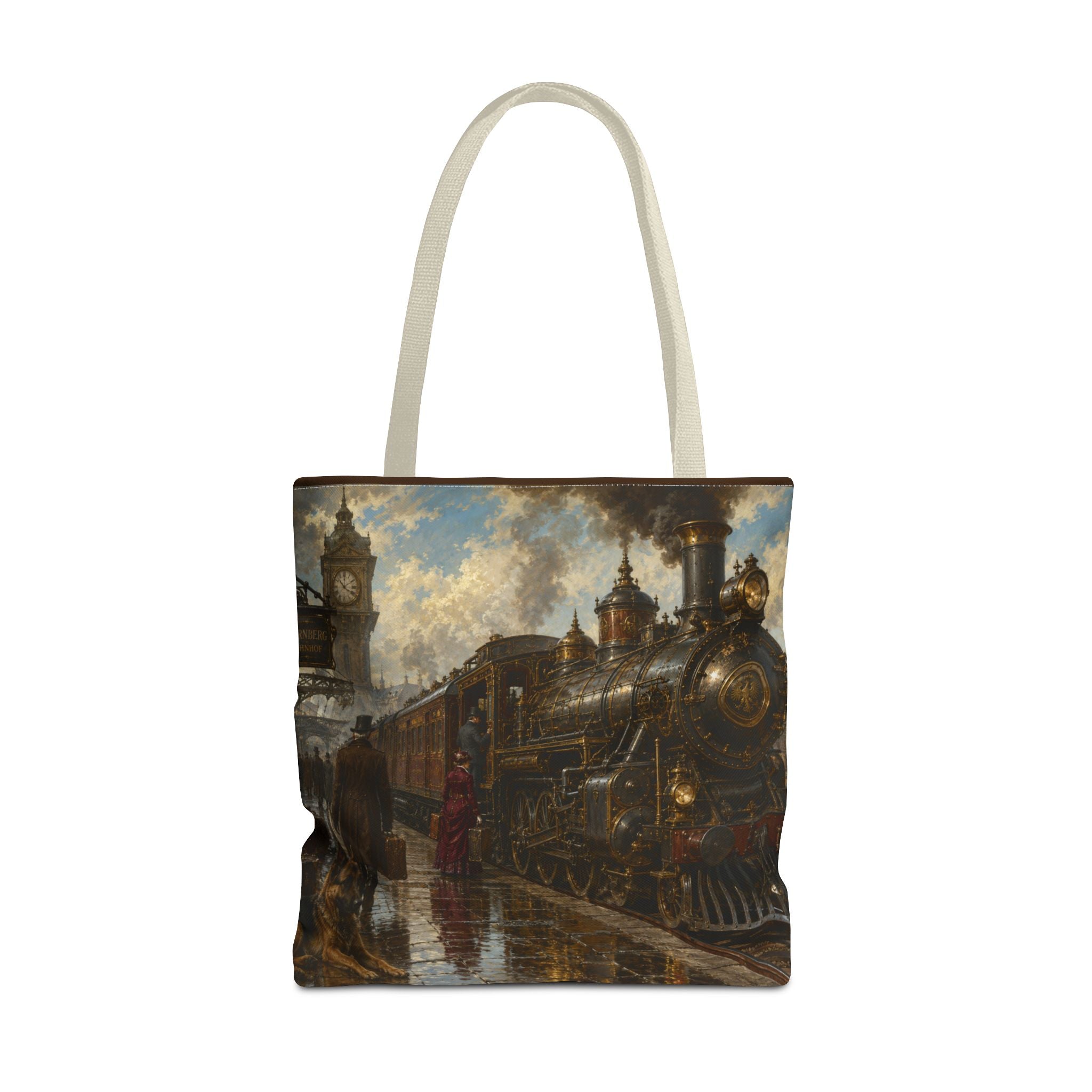 Steampunk Tote Bag — Victorian Station Art All-Over Print