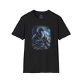 Ice Dragon Castle Graphic T-Shirt — Mystical Night Fantasy Tee