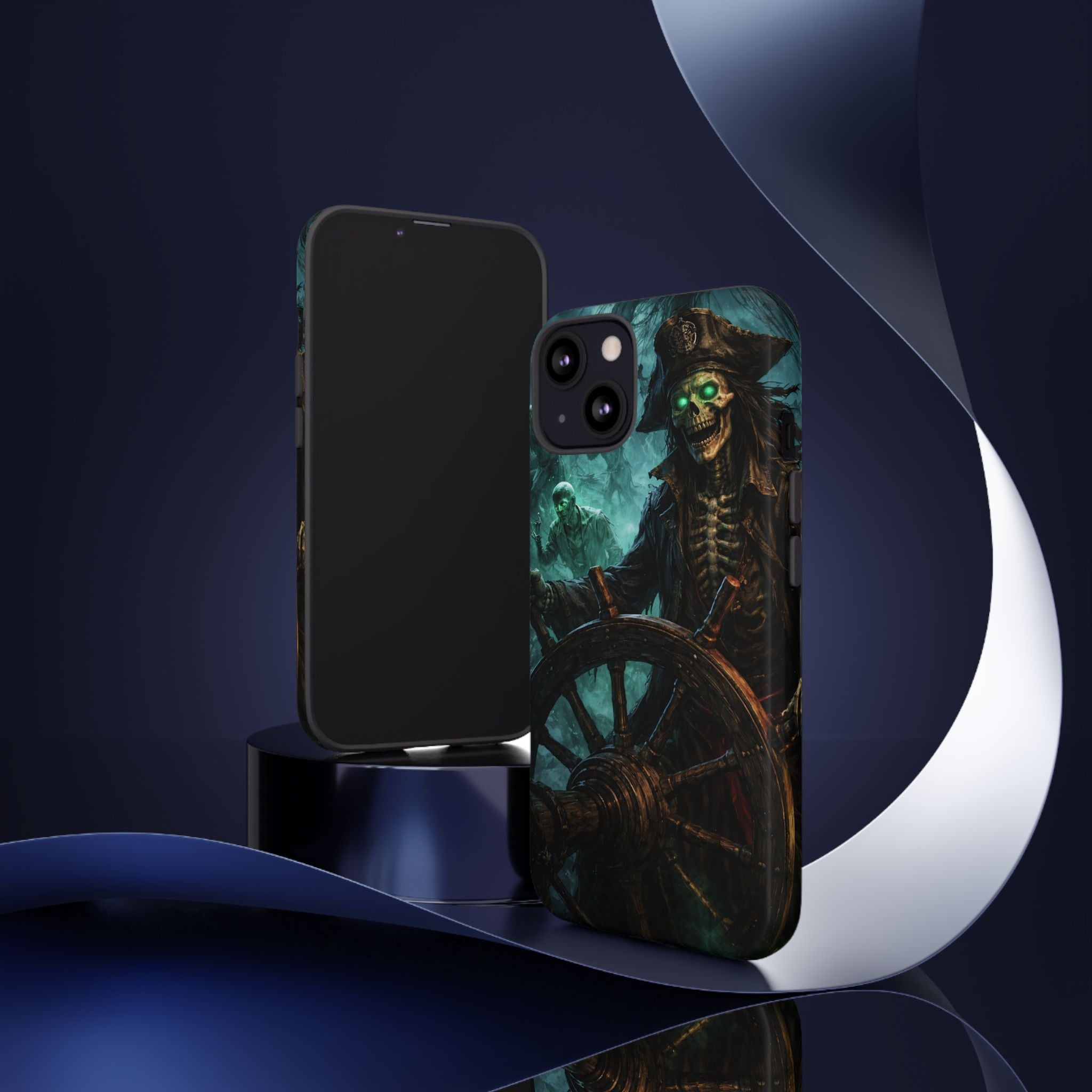 Pirate Skeleton Phone Case — Haunted Ship Captain iPhone Cover