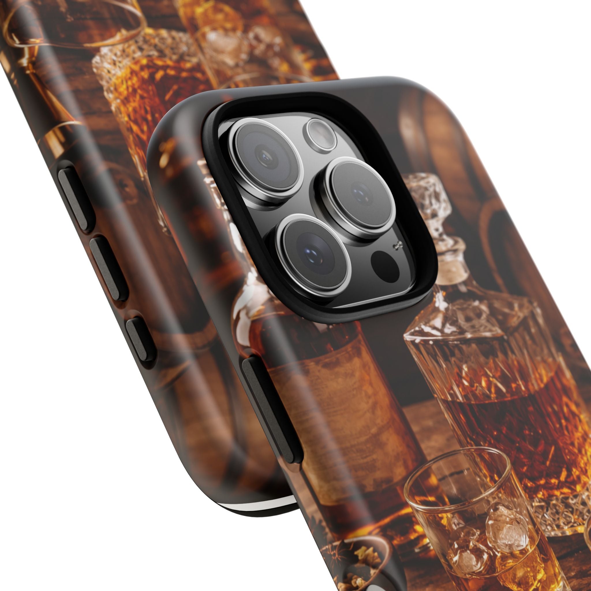 Whiskey Decanter Phone Case — Vintage Bar Spirits Protective Tough Case