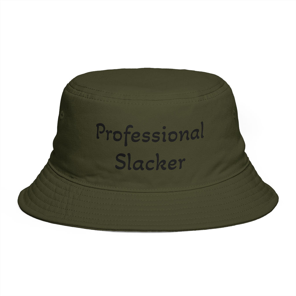 Professional Slacker Bucket Hat — Funny Casual Brim Hat for Laid-Back Style