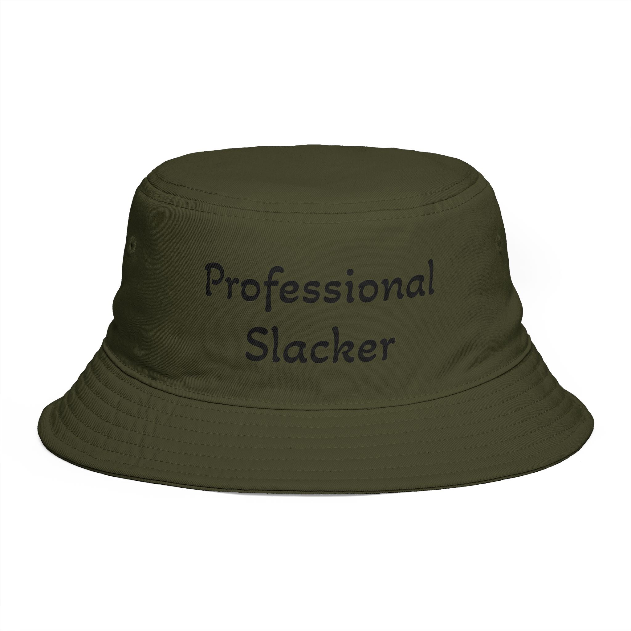 Professional Slacker Bucket Hat — Funny Casual Brim Hat for Laid-Back Style