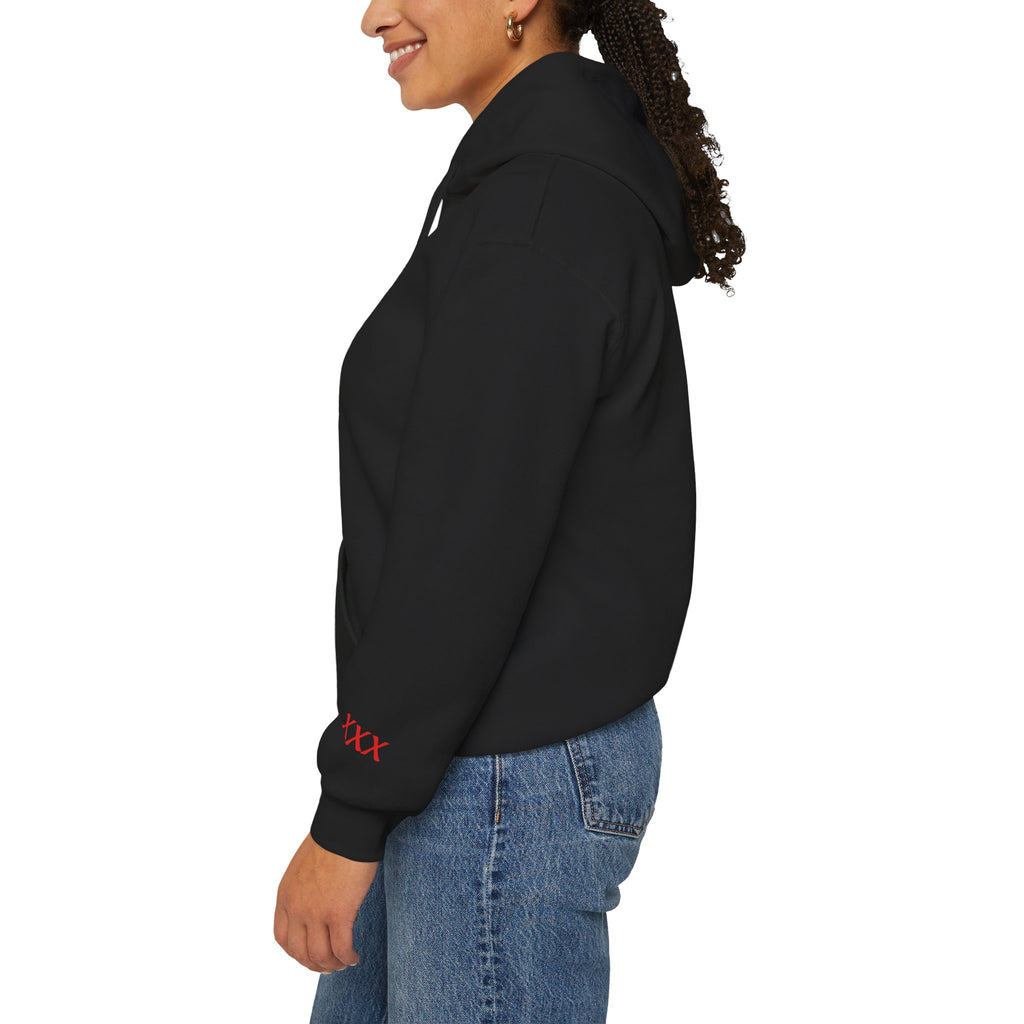 Amor Fati Flaming Heart Hoodie — Tattoo-Style Motivational Pullover