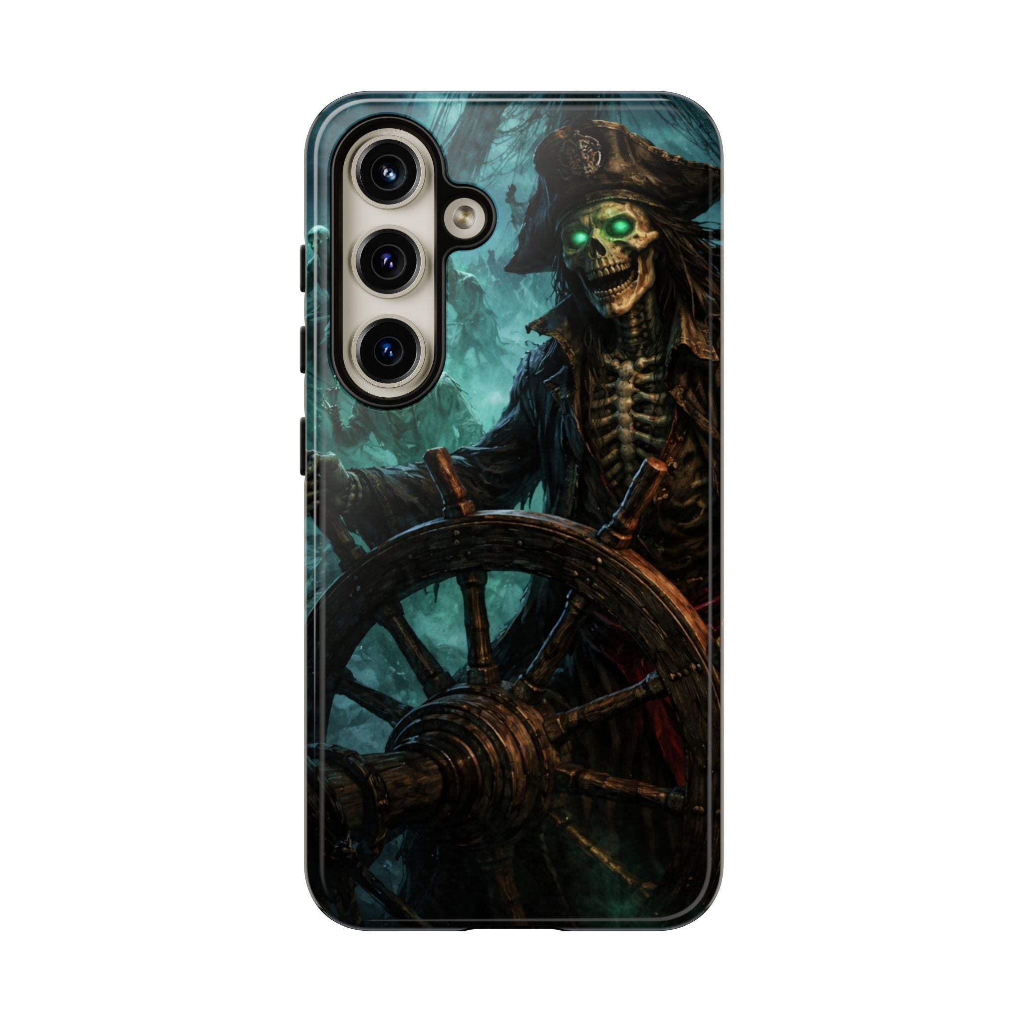 Pirate Skeleton Phone Case — Haunted Ship Captain iPhone Cover