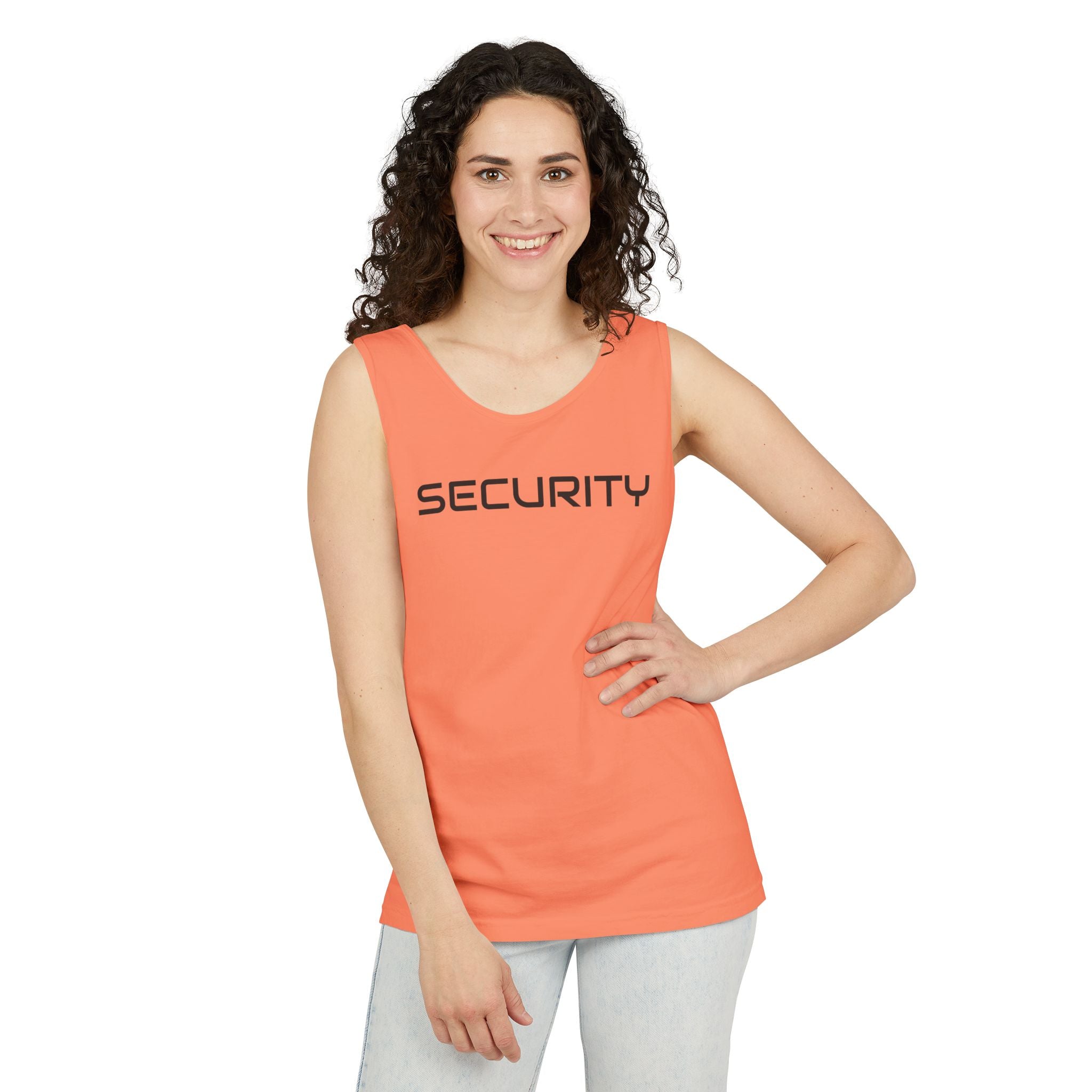 SECURITY Graphic Tank Top — Bold 'SECURITY' Streetwear Muscle Tee