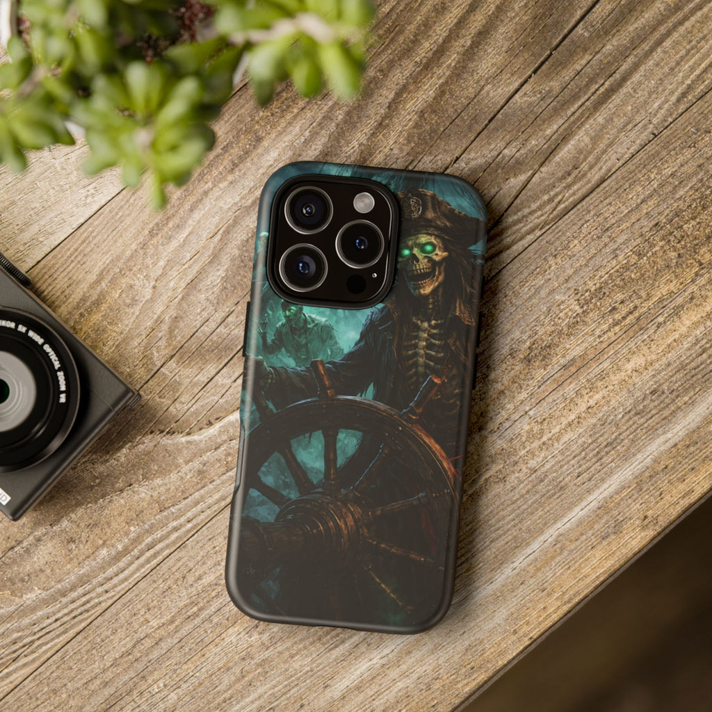 Pirate Skeleton Phone Case — Haunted Ship Captain iPhone Cover