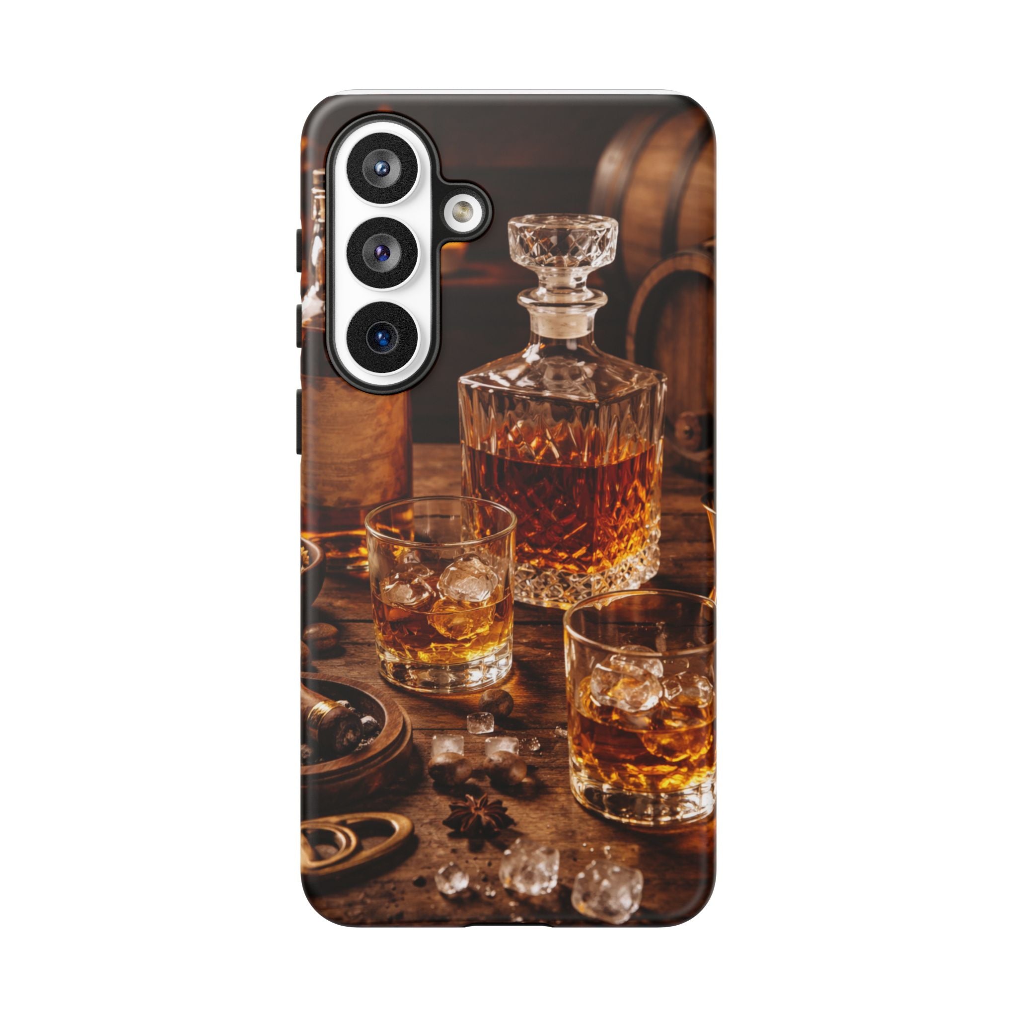 Whiskey Decanter Phone Case — Vintage Bar Spirits Protective Tough Case