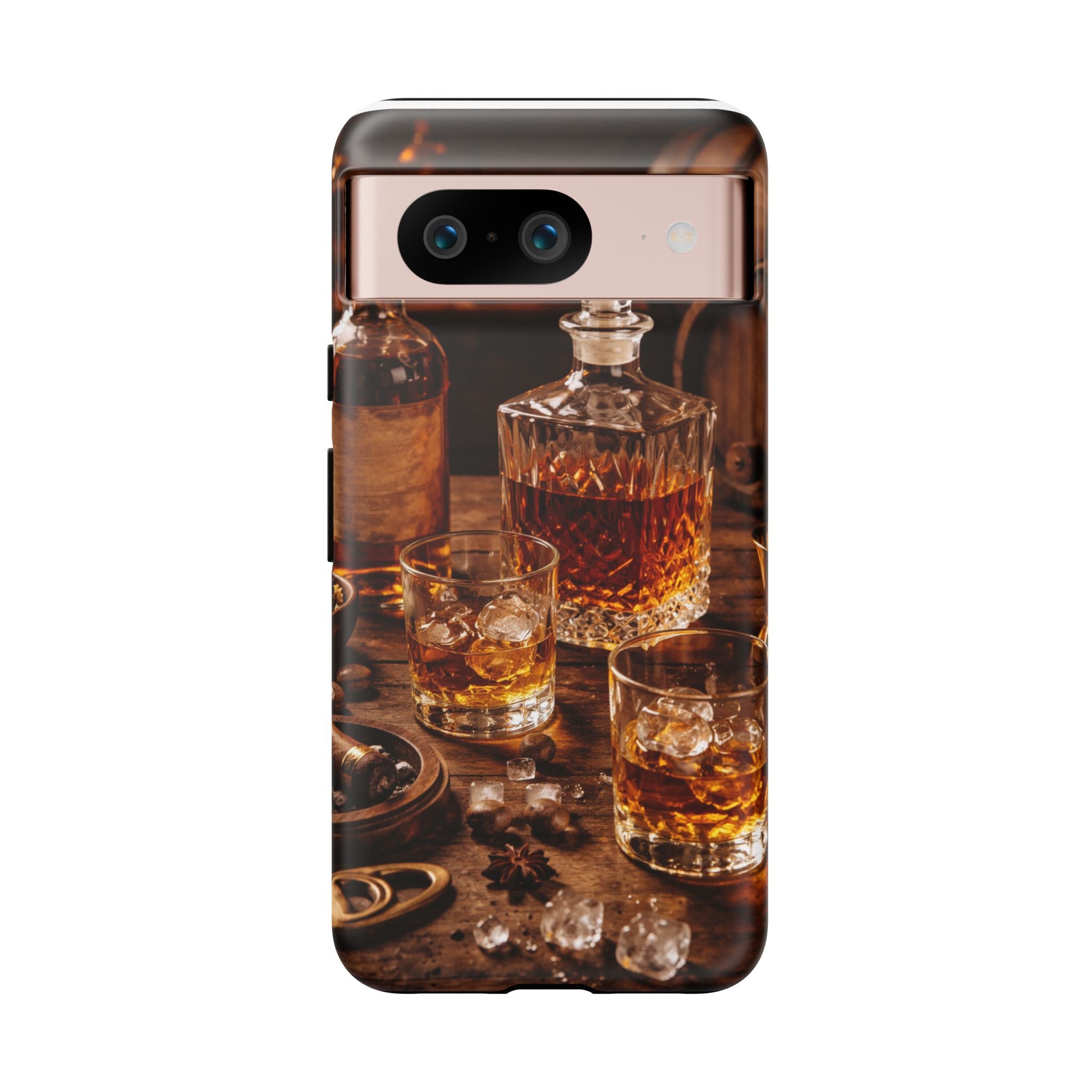 Whiskey Decanter Phone Case — Vintage Bar Spirits Protective Tough Case
