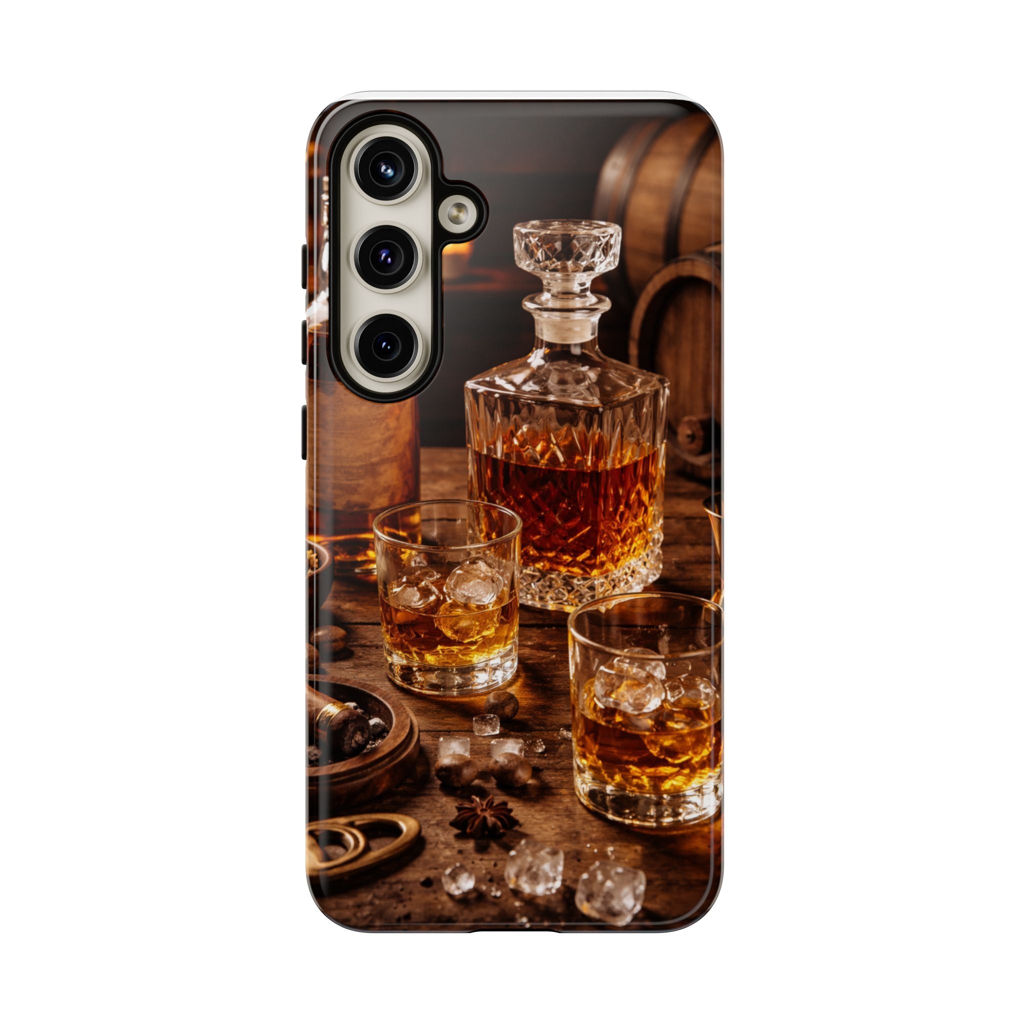Whiskey Decanter Phone Case — Vintage Bar Spirits Protective Tough Case