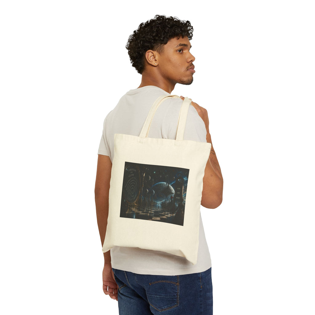 Astral Wonderland Tote Bag — Vintage Planetarium Art Canvas Tote