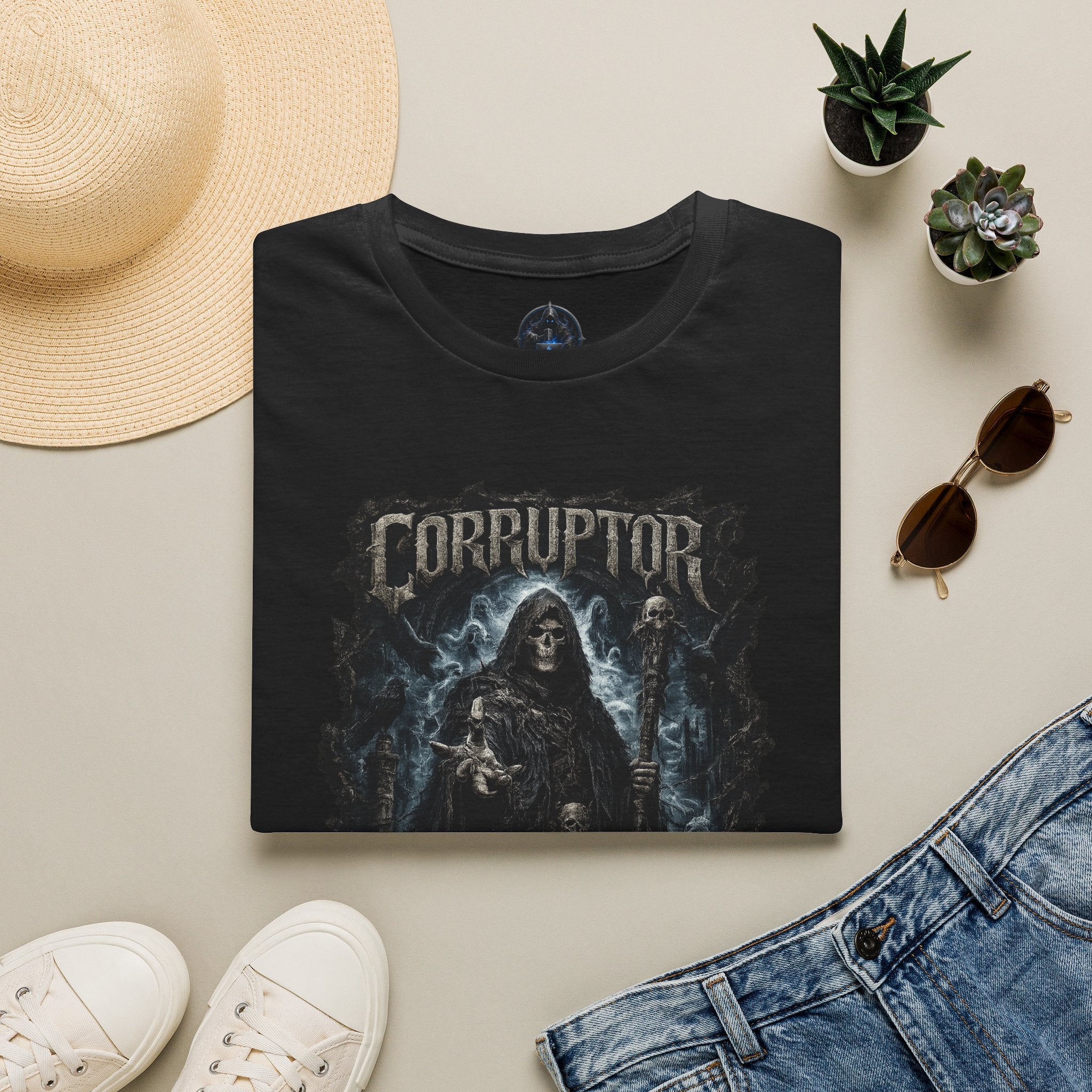 T-Shirt — "Corruptor of Souls" Grim Reaper Graphic Tee