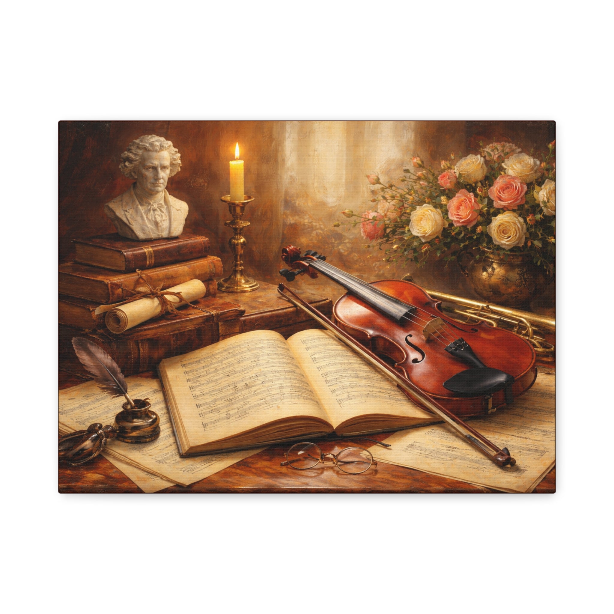 Classical Still Life Matte Canvas Wall Art