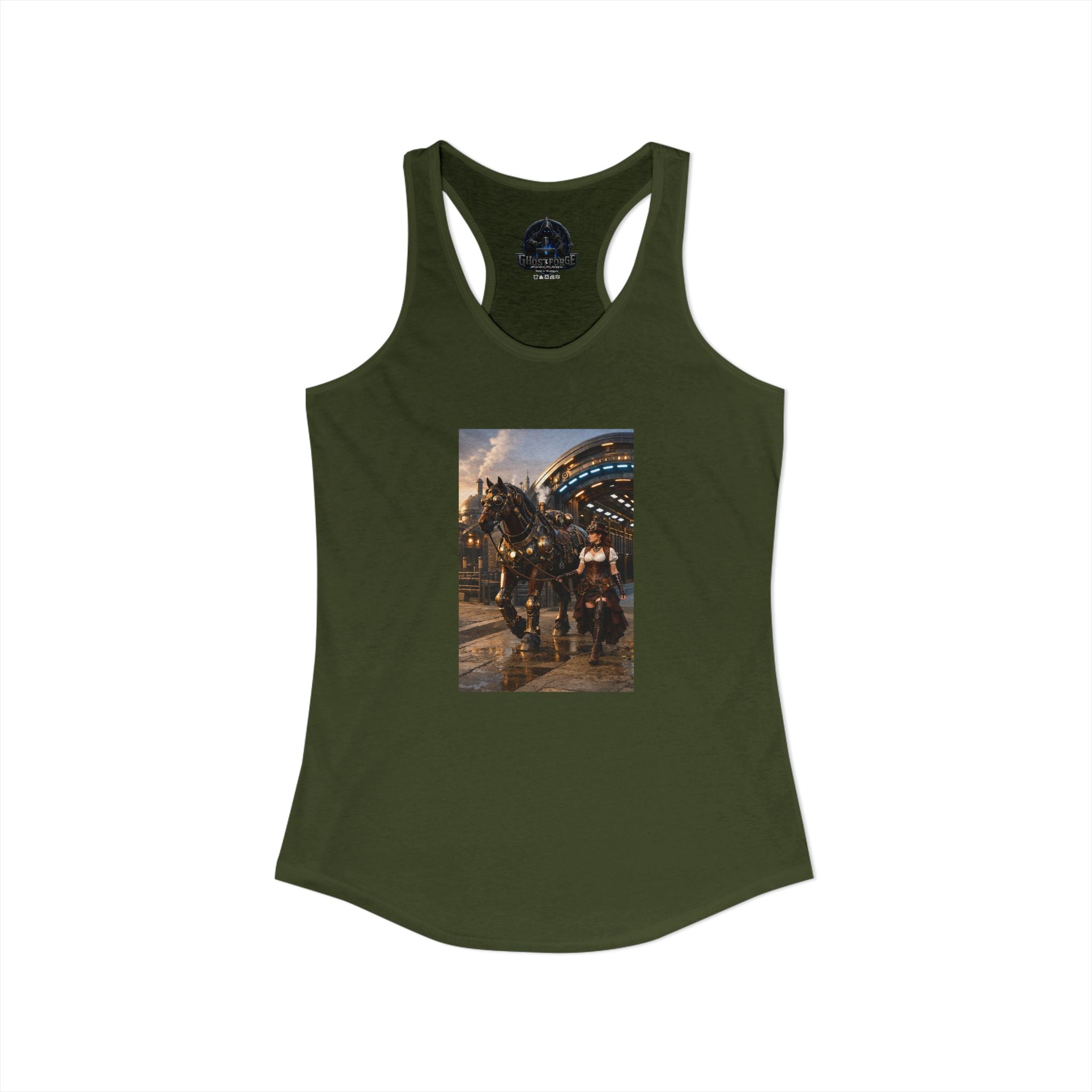 Women's Steampunk Racerback Tank