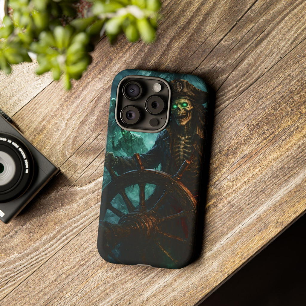 Pirate Skeleton Phone Case — Haunted Ship Captain iPhone Cover