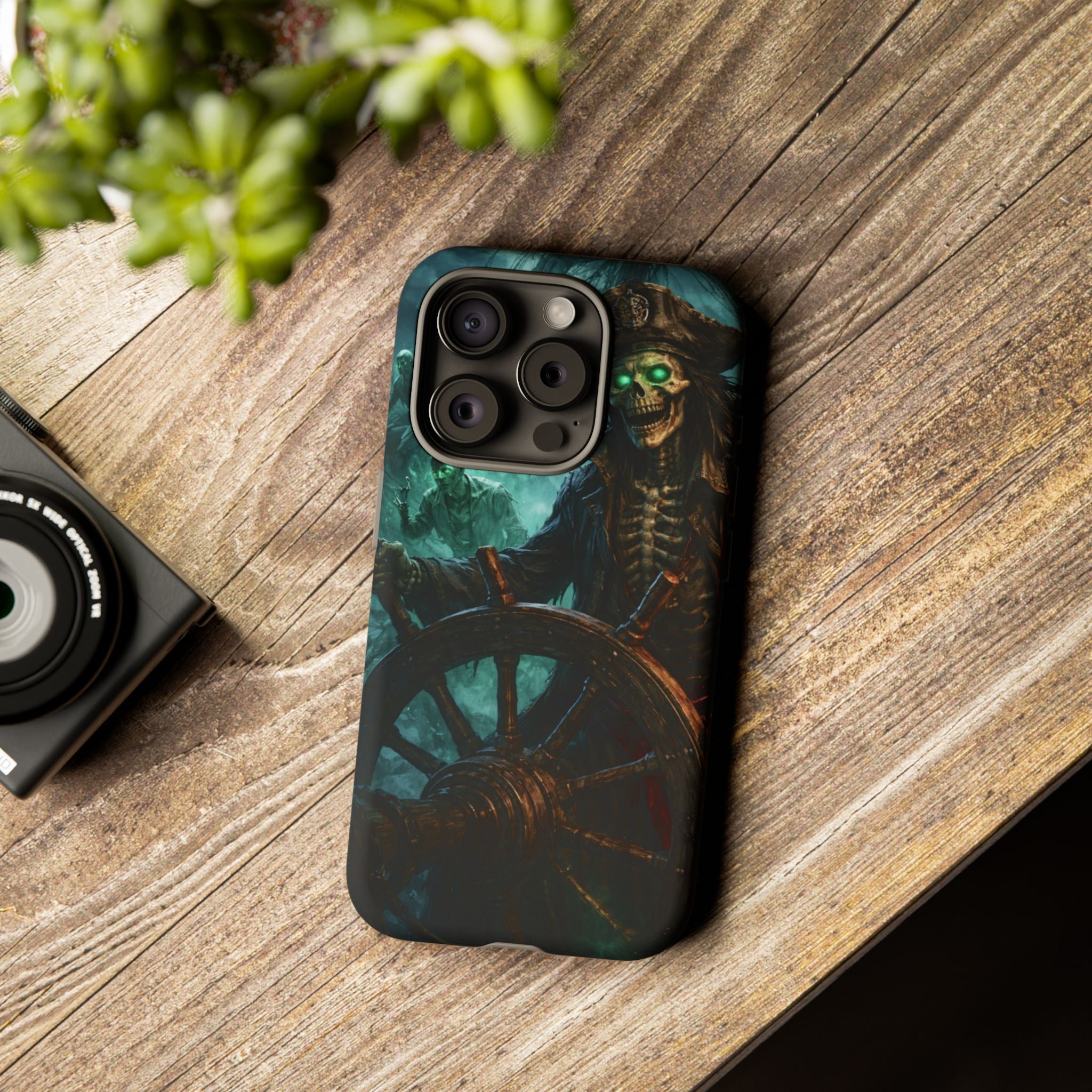 Pirate Skeleton Phone Case — Haunted Ship Captain iPhone Cover