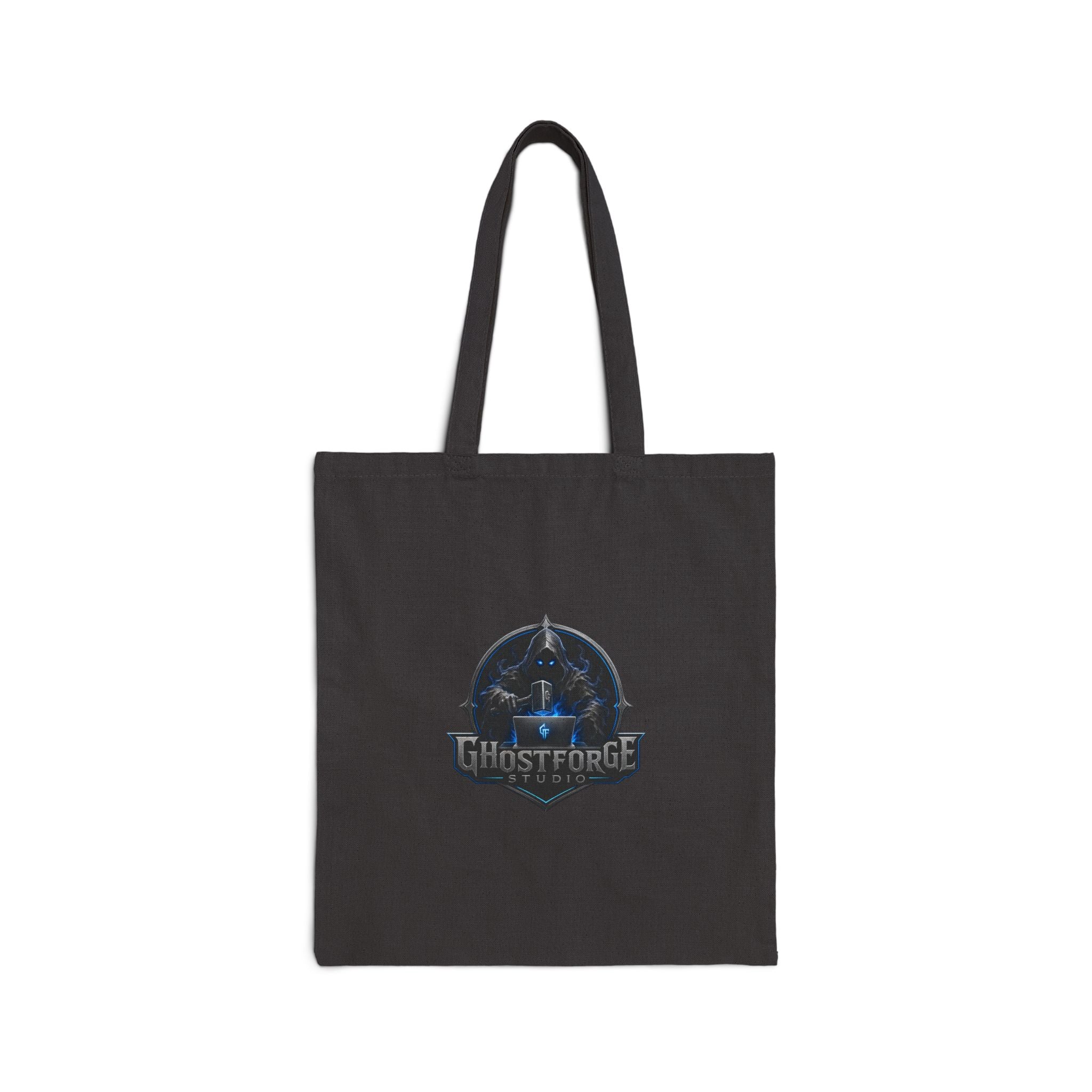 GhostForge Logo Tote Bag — Cotton Canvas Reusable Shopper