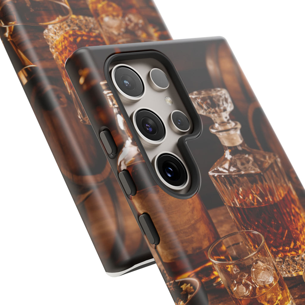 Whiskey Decanter Phone Case — Vintage Bar Spirits Protective Tough Case