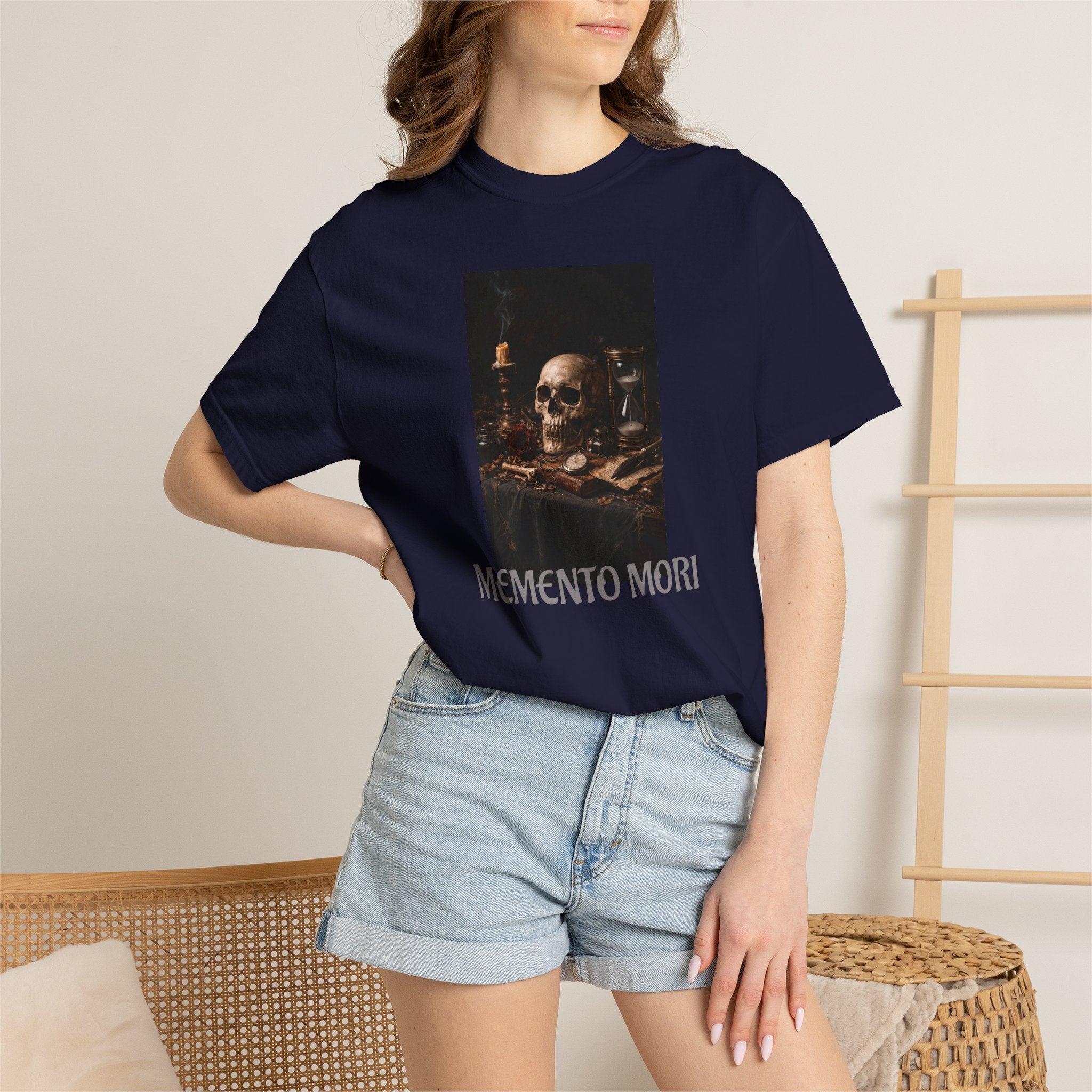 Memento Mori Skull T-Shirt — Vintage Vanitas Art Tee