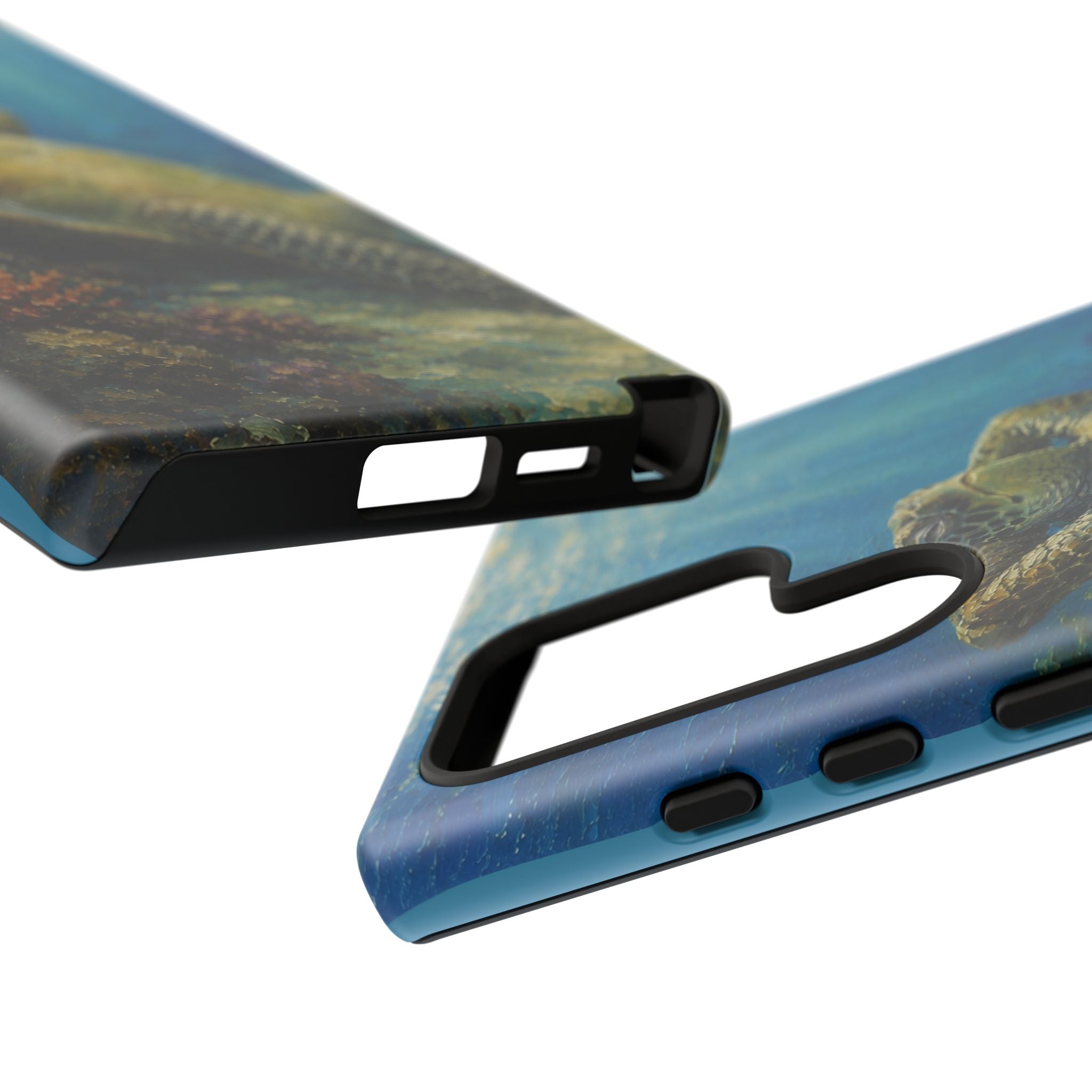 Sea Turtle Relaxation Phone Case — Ocean Underwater Art Protective Tough Case