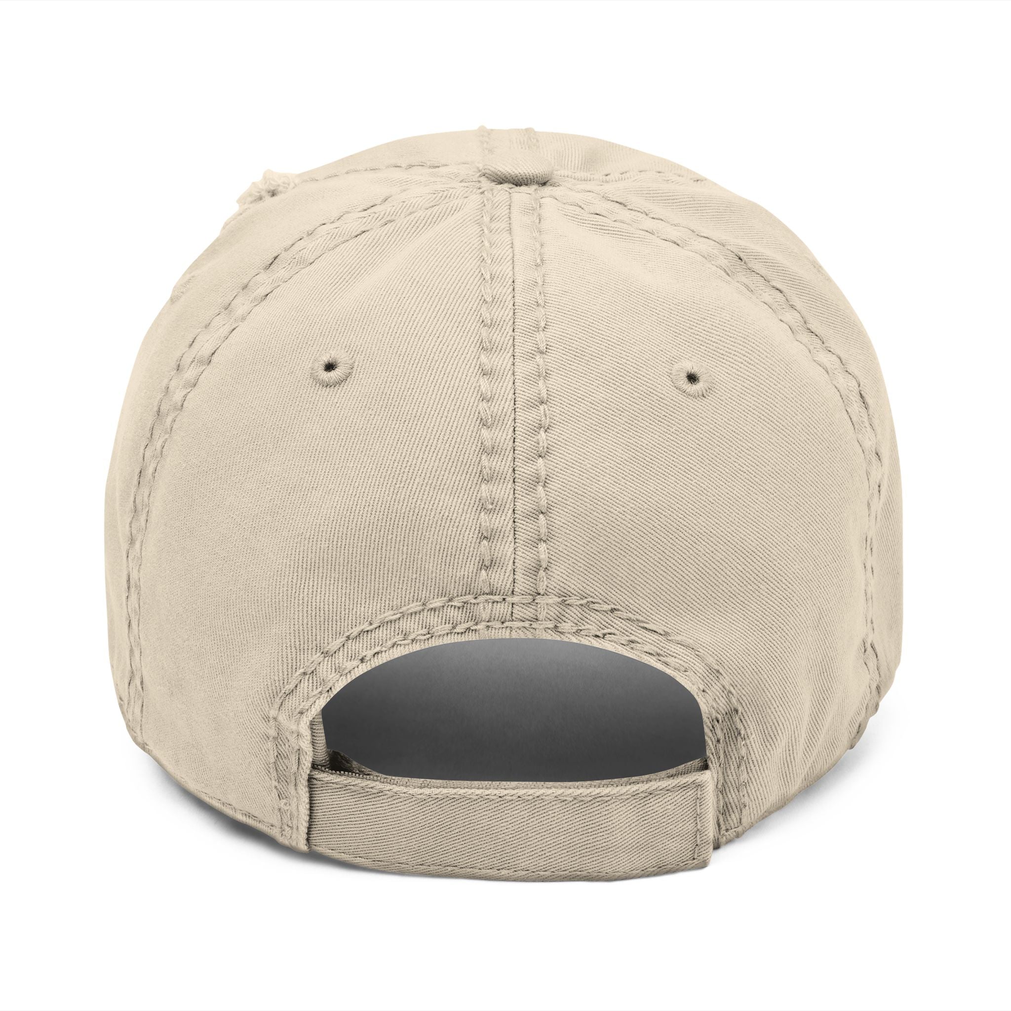 Distressed Viking Skull & Crossed Axes Embroidered Dad Hat