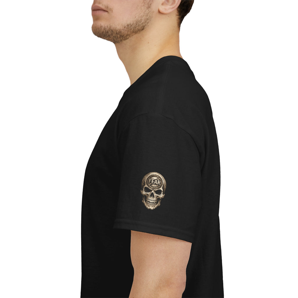 Premium Memento Mori Tee — Stoic Bust & Skull Graphic T-Shirt