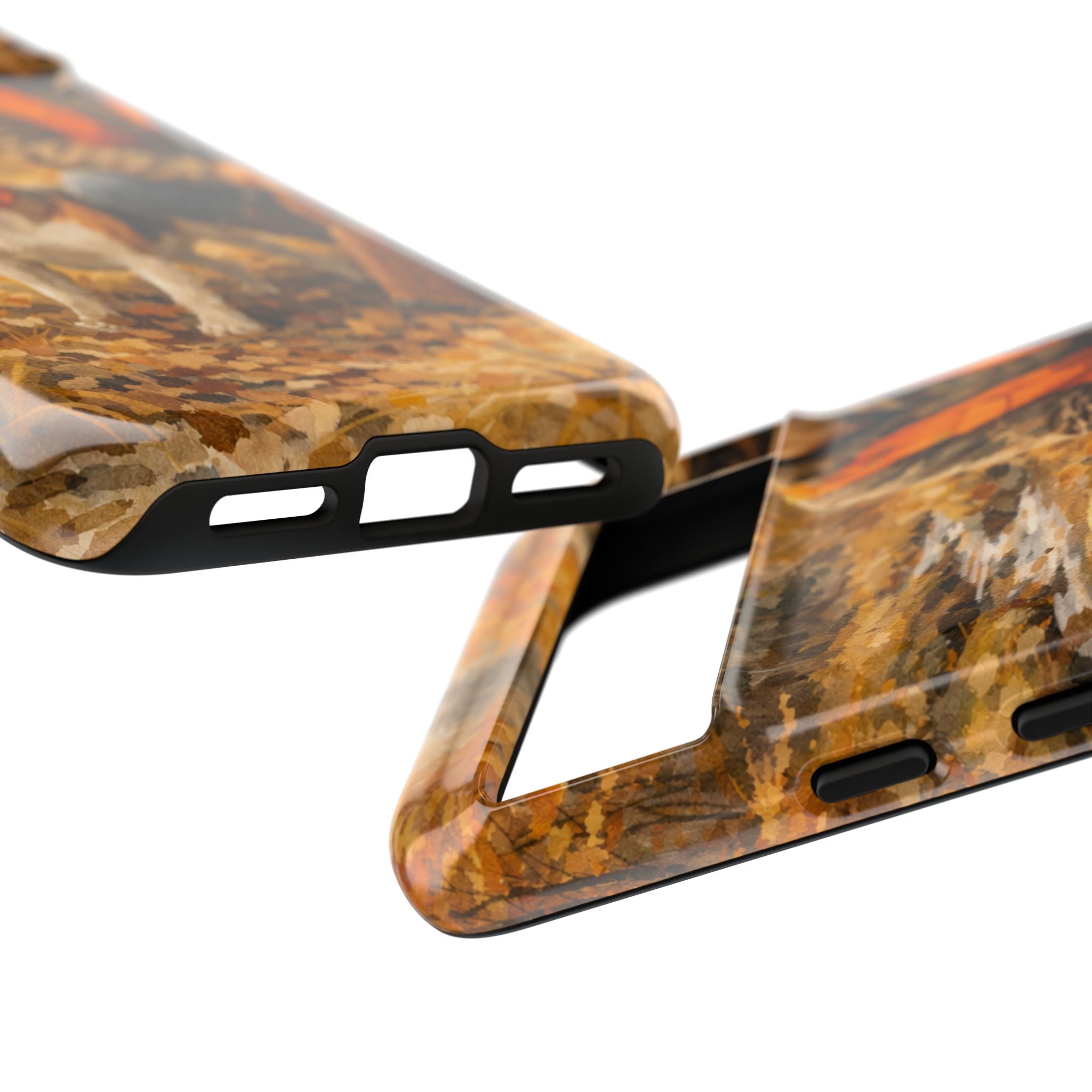 Hunter and Beagle Phone Case — Hunting Dog Autumn Camouflage iPhone Cover