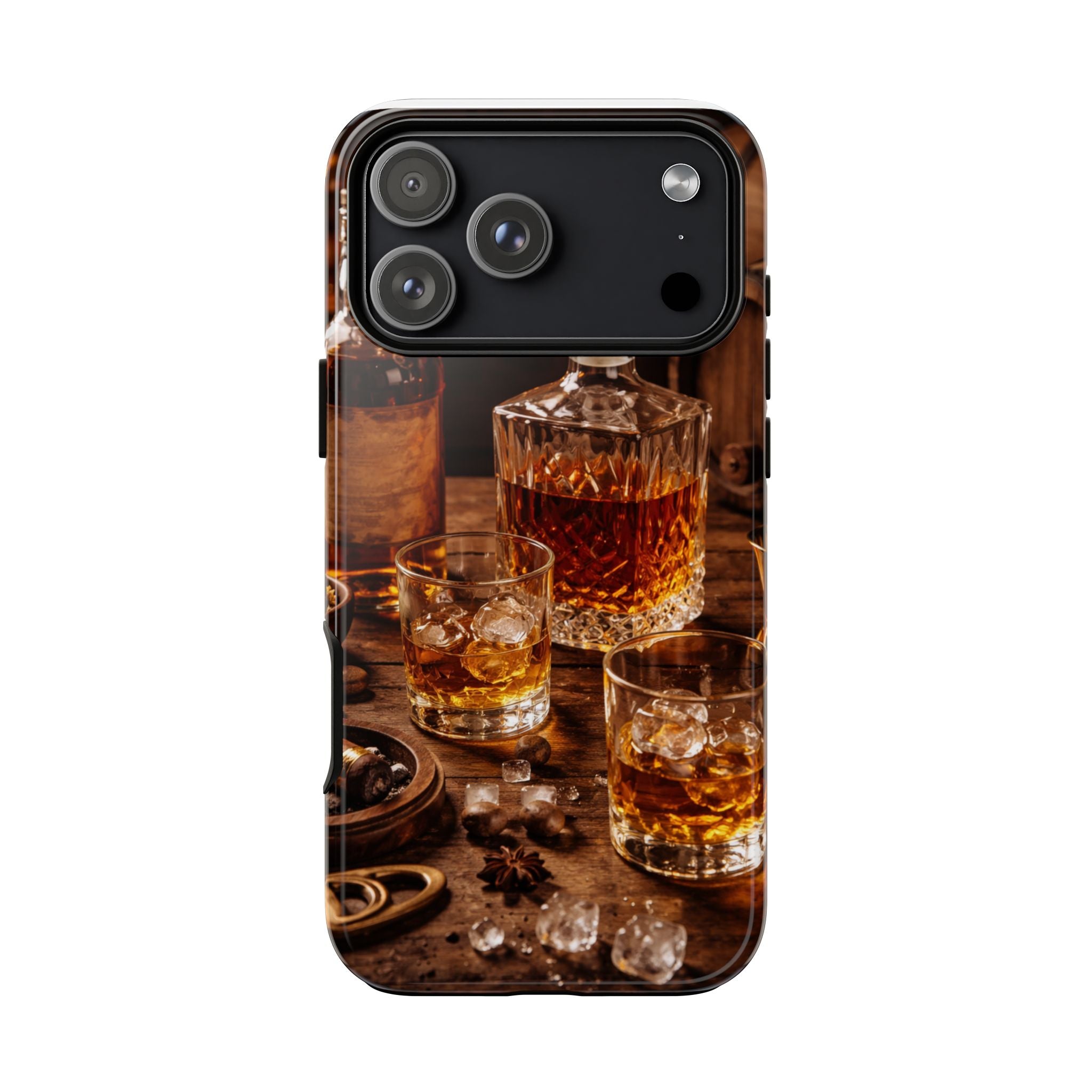 Whiskey Decanter Phone Case — Vintage Bar Spirits Protective Tough Case
