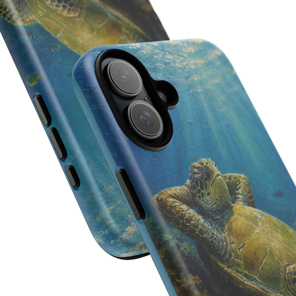 Sea Turtle Relaxation Phone Case — Ocean Underwater Art Protective Tough Case