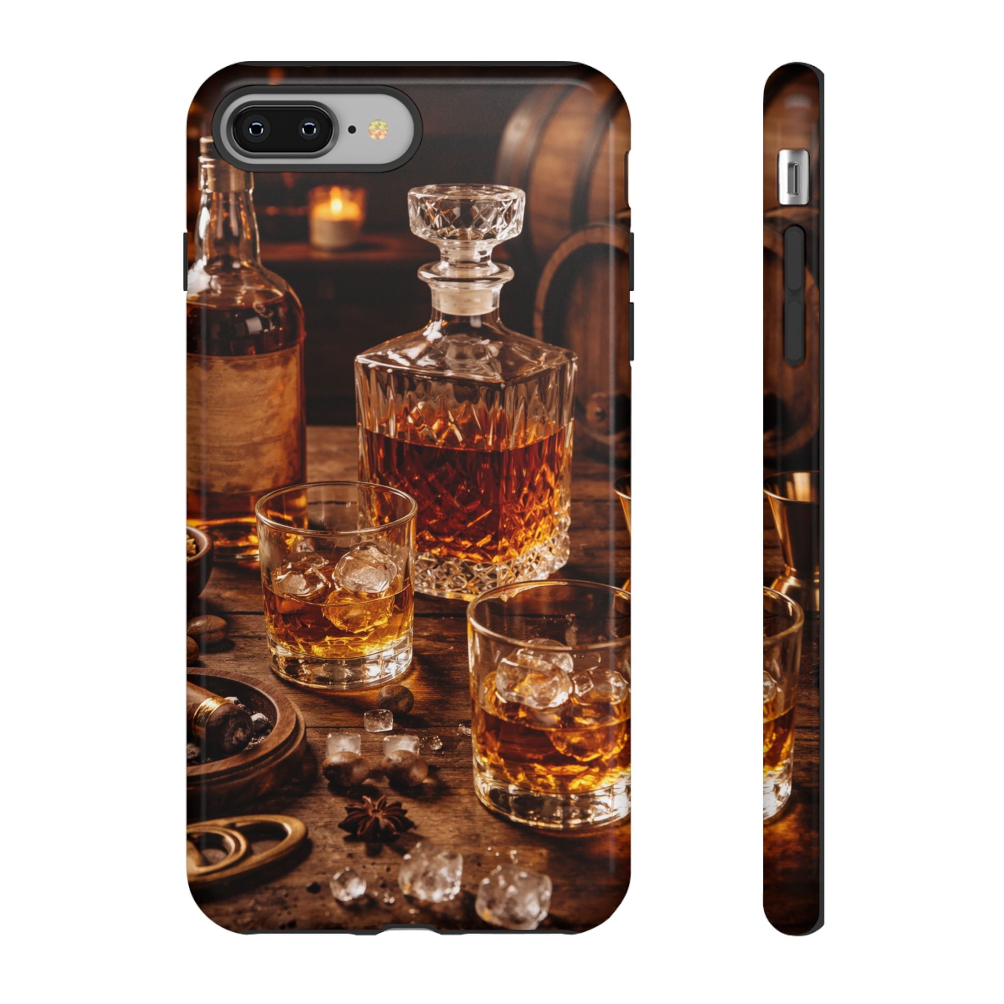 Whiskey Decanter Phone Case — Vintage Bar Spirits Protective Tough Case