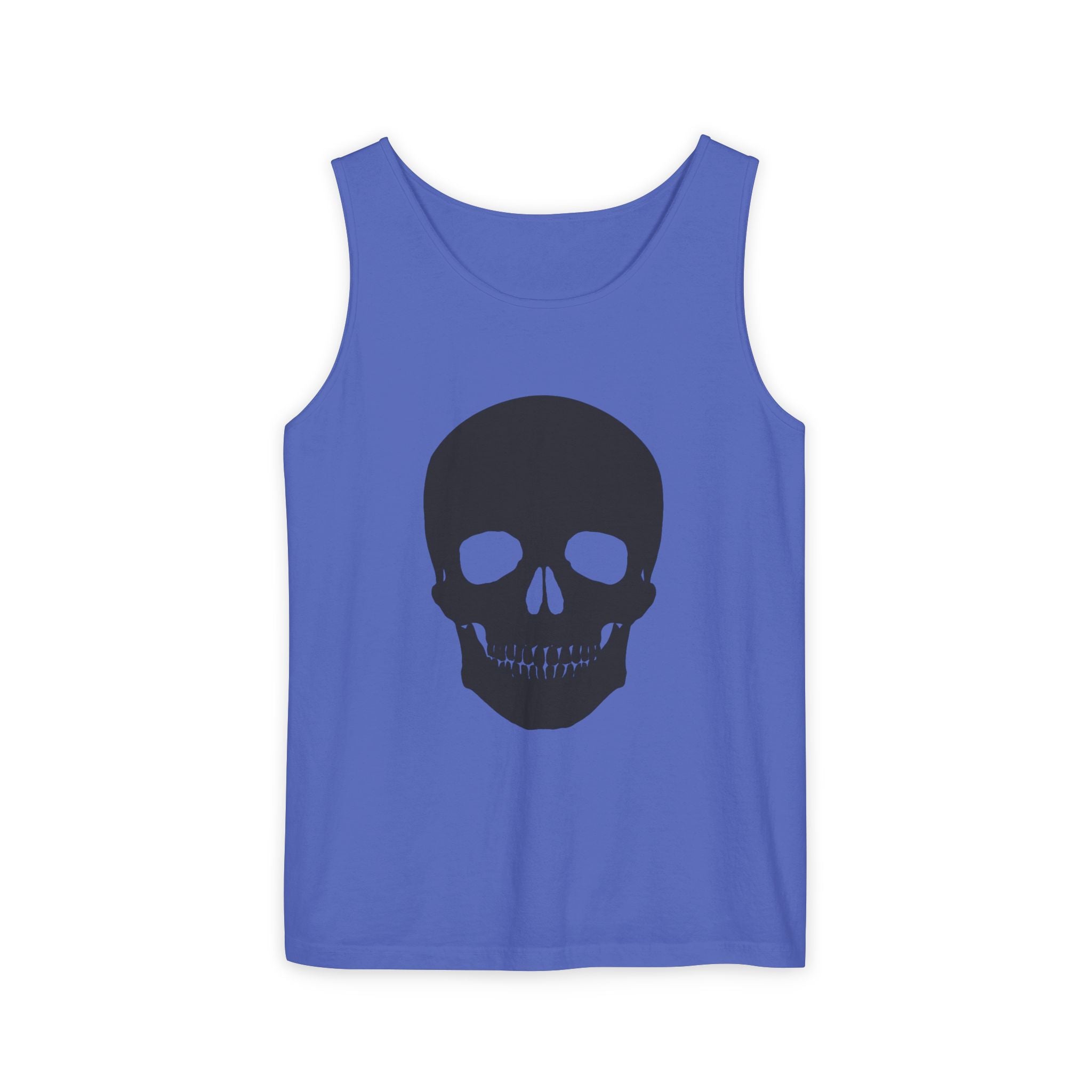 Skull Graphic Tank Top — Bold Black Skull Summer Vest