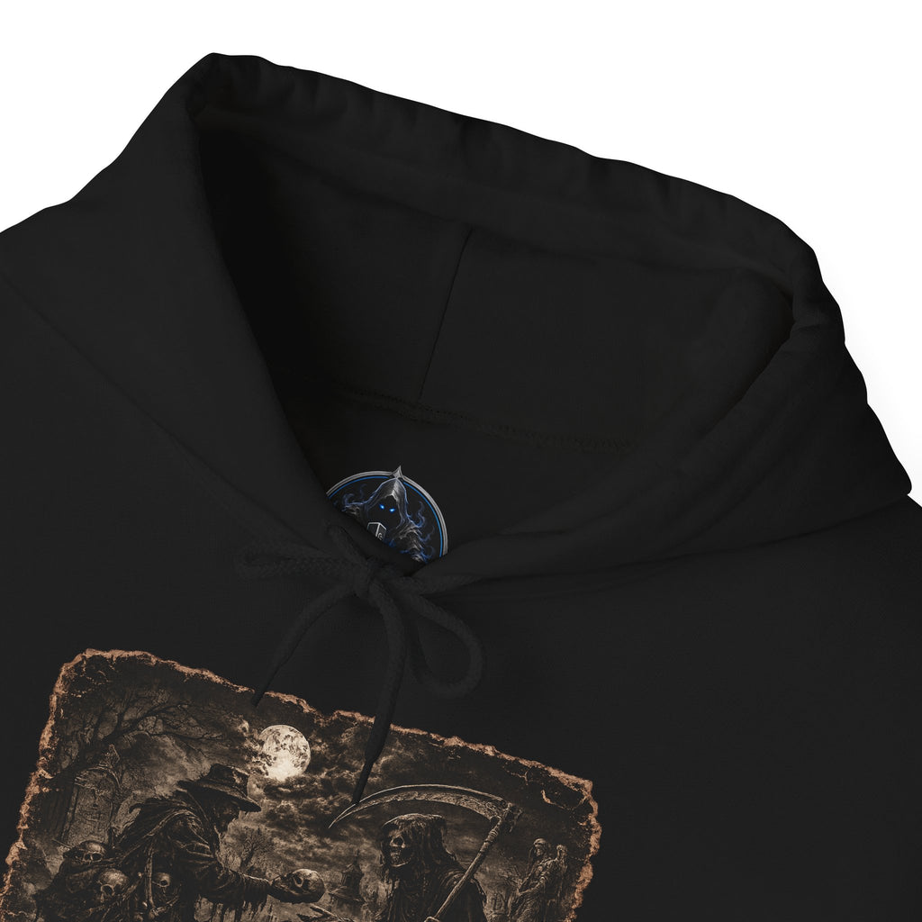 Vintage Reaper and Bone Collector Hoodie — Moon & Bone Graphic Sweatshirt