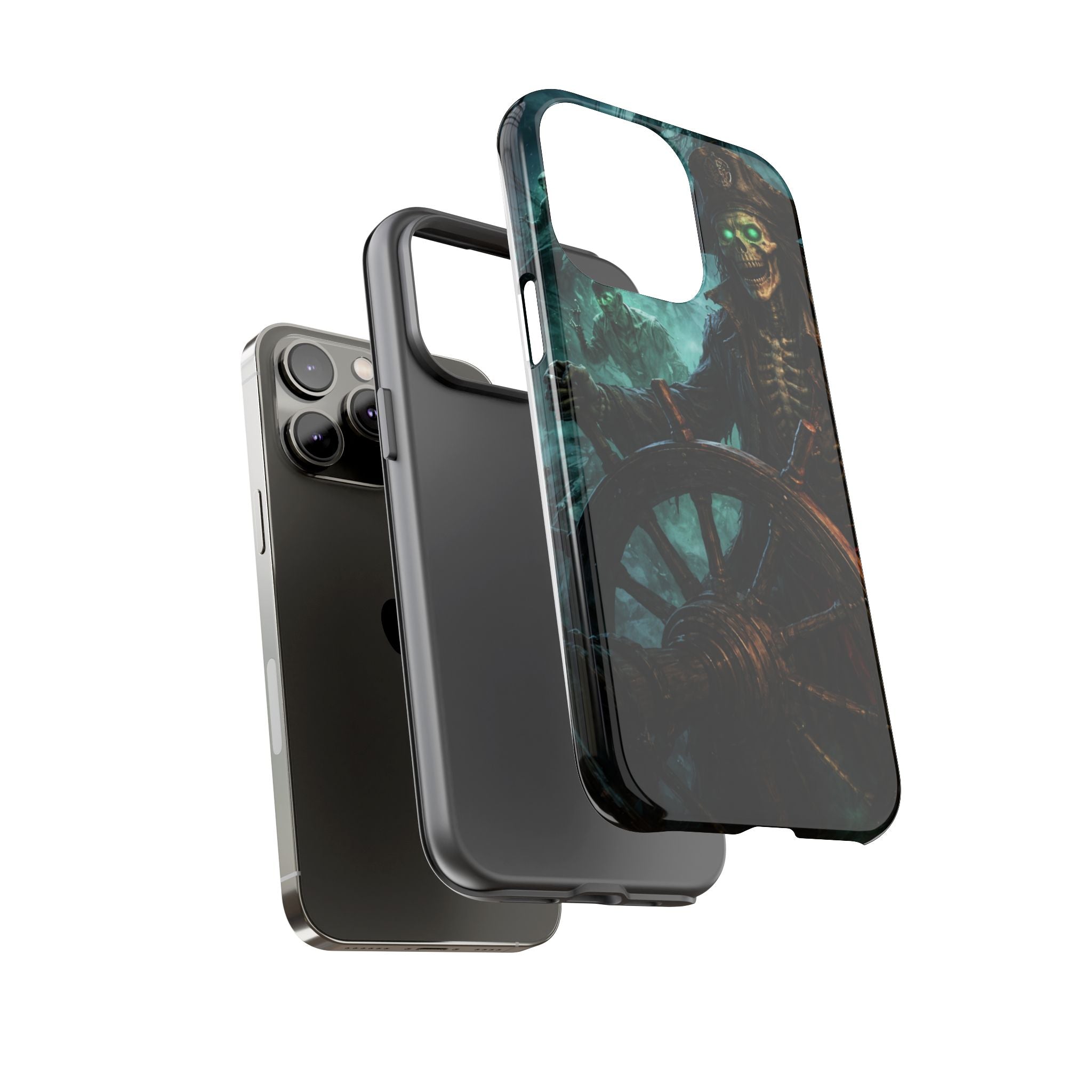 Pirate Skeleton Phone Case — Haunted Ship Captain iPhone Cover