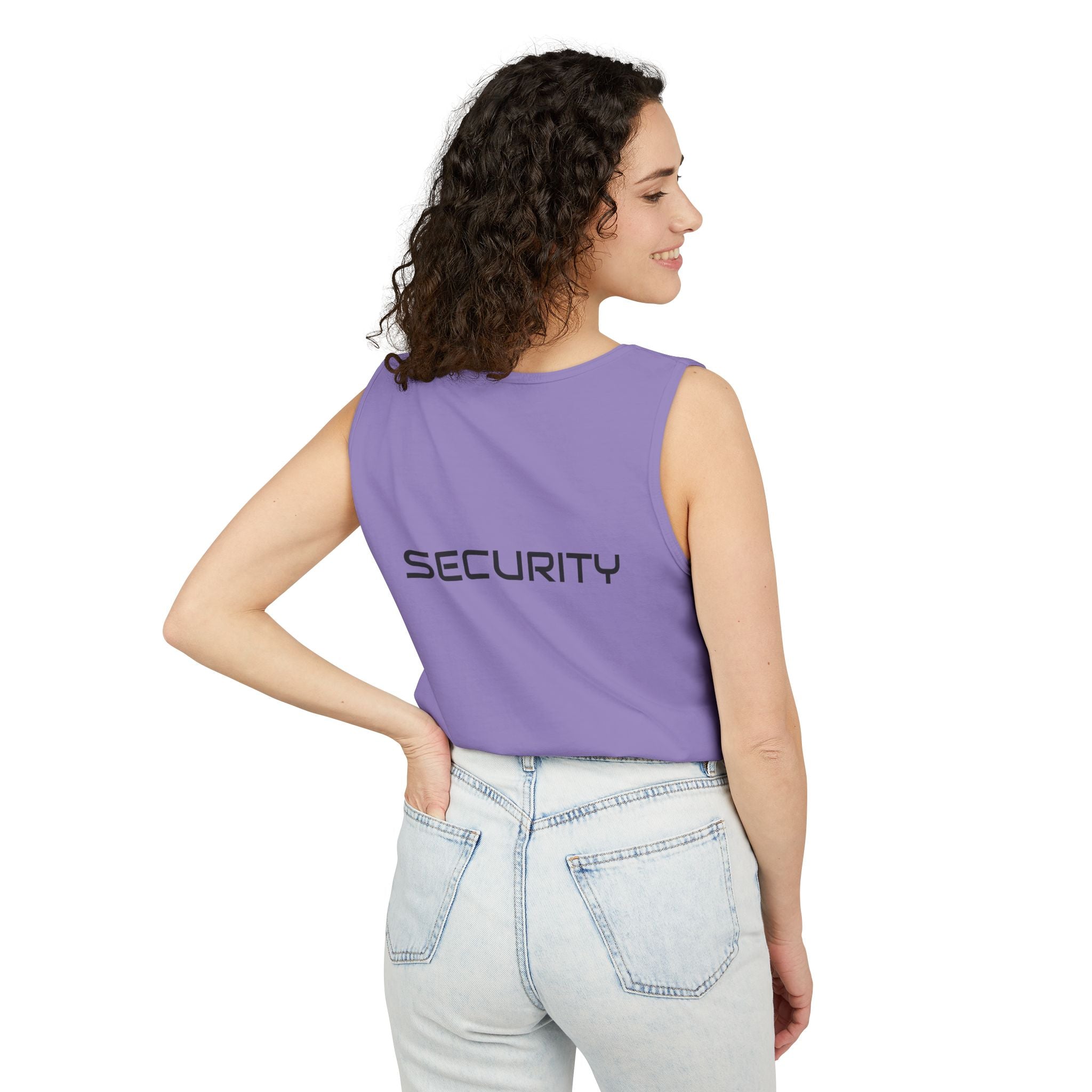 SECURITY Graphic Tank Top — Bold 'SECURITY' Streetwear Muscle Tee