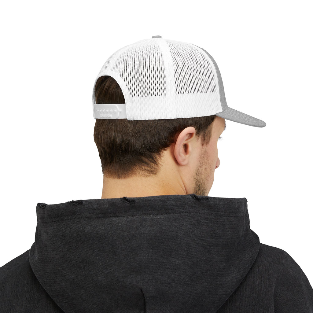No Filter Snapback Trucker Cap — Bold Mesh Back Hat