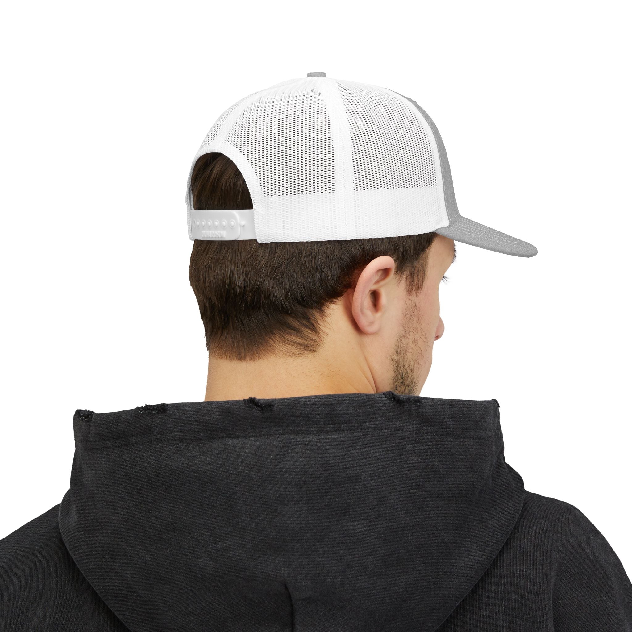 No Filter Snapback Trucker Cap — Bold Mesh Back Hat