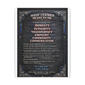Canvas Wall Art — “What Leather Means to Me” Inspirational Thoughts