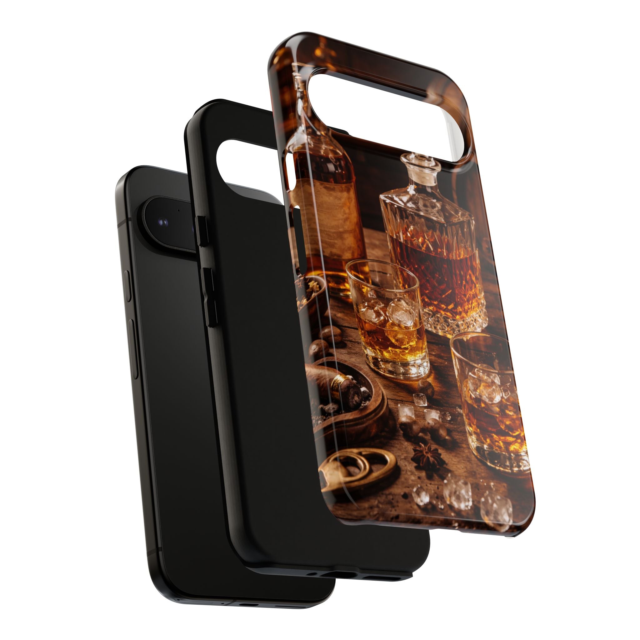 Whiskey Decanter Phone Case — Vintage Bar Spirits Protective Tough Case