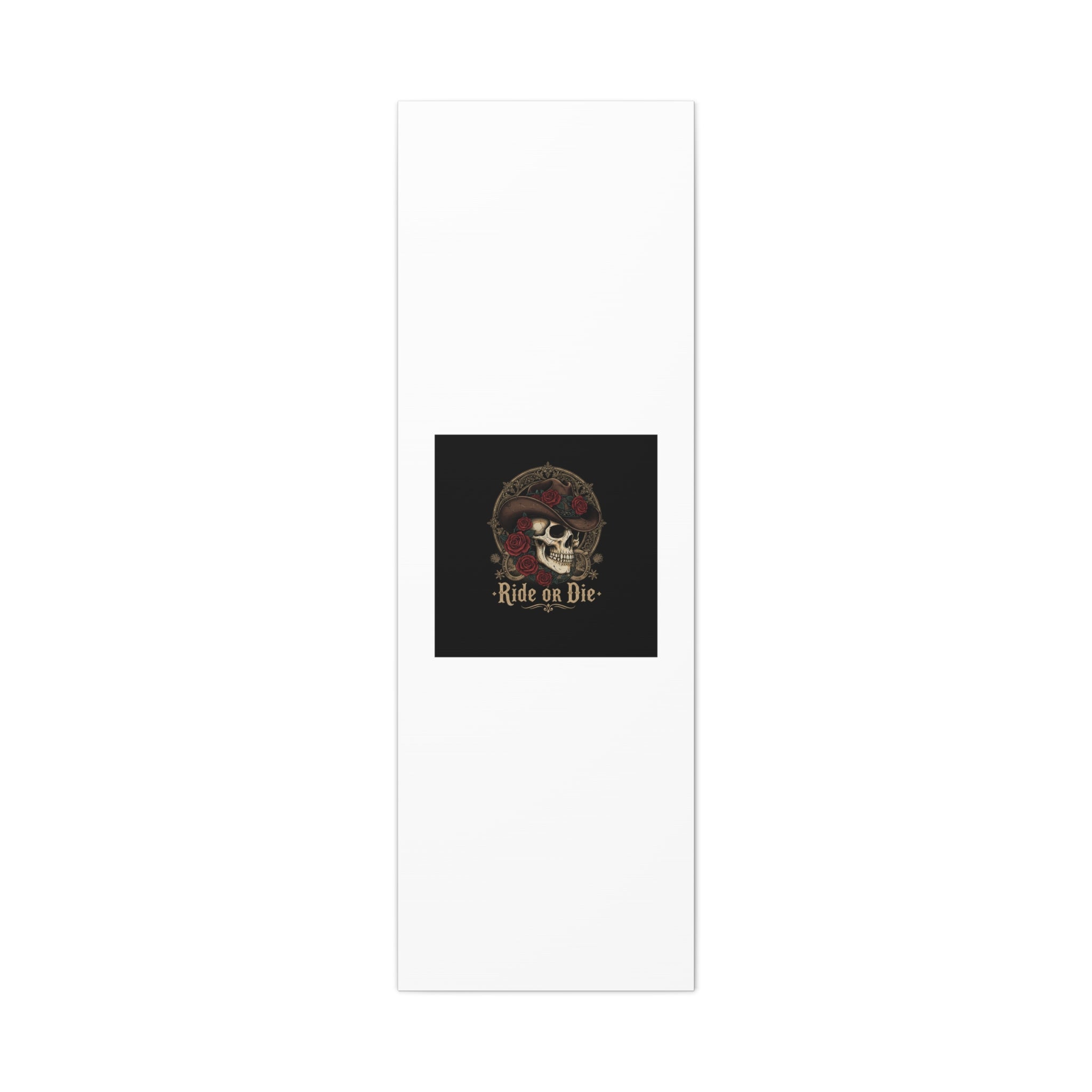 Ride or Die Skull Canvas | Western Skull Art, Gothic Americana