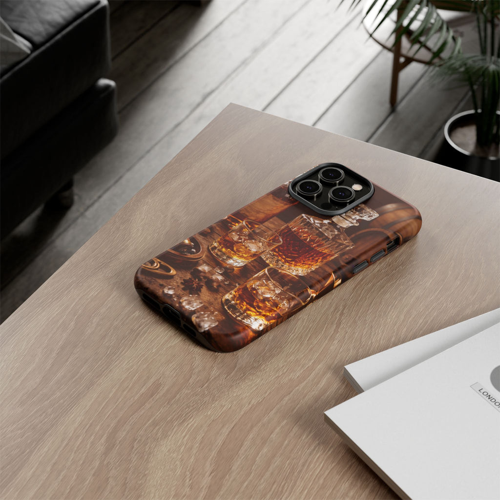Whiskey Decanter Phone Case — Vintage Bar Spirits Protective Tough Case