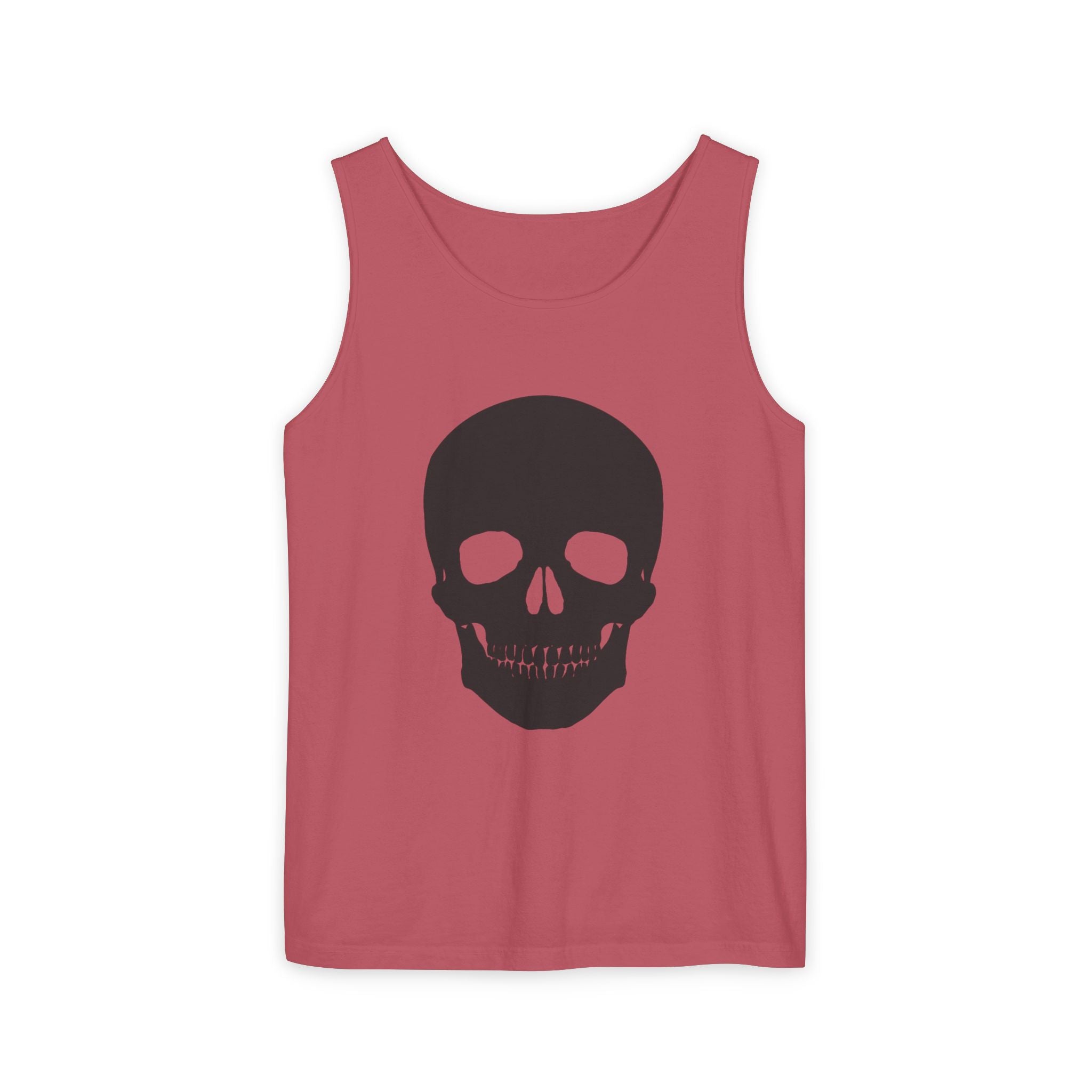 Skull Graphic Tank Top — Bold Black Skull Summer Vest