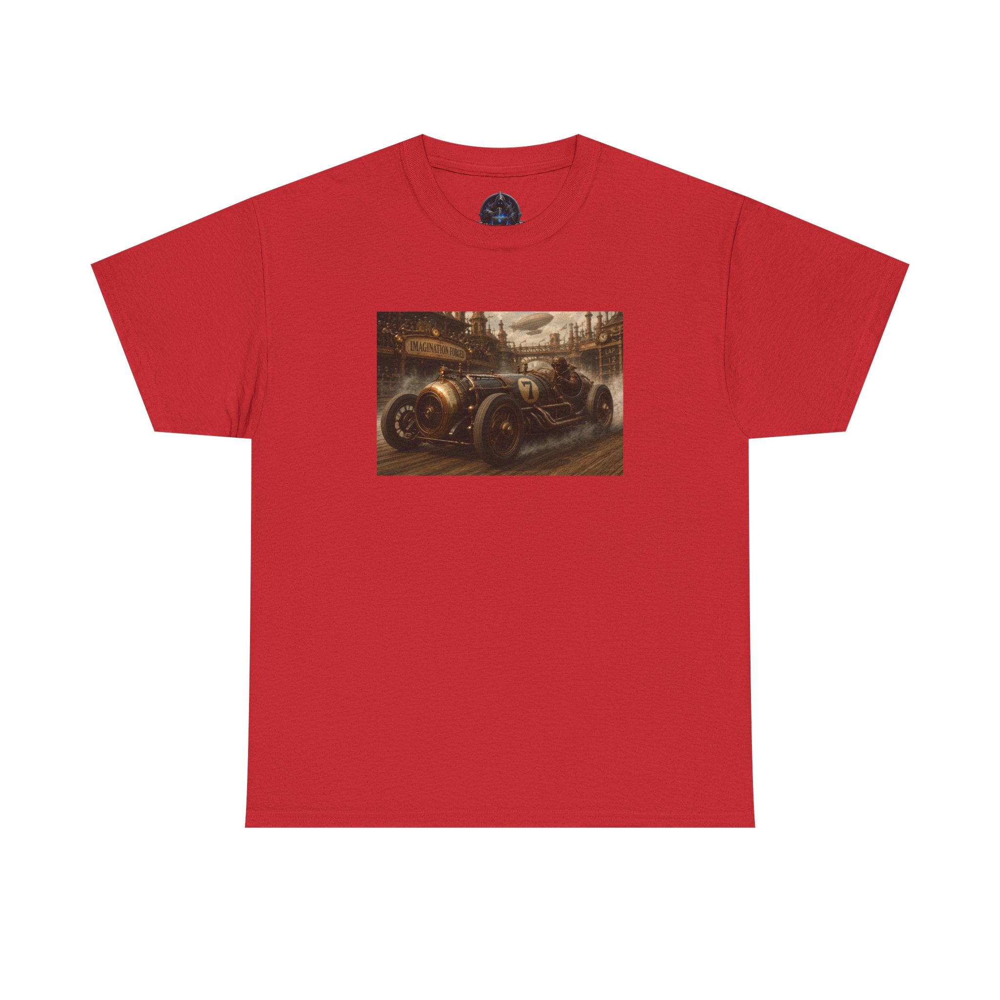 Steampunk Racecar Tee — Classic Antique Car Graphic T-Shirt