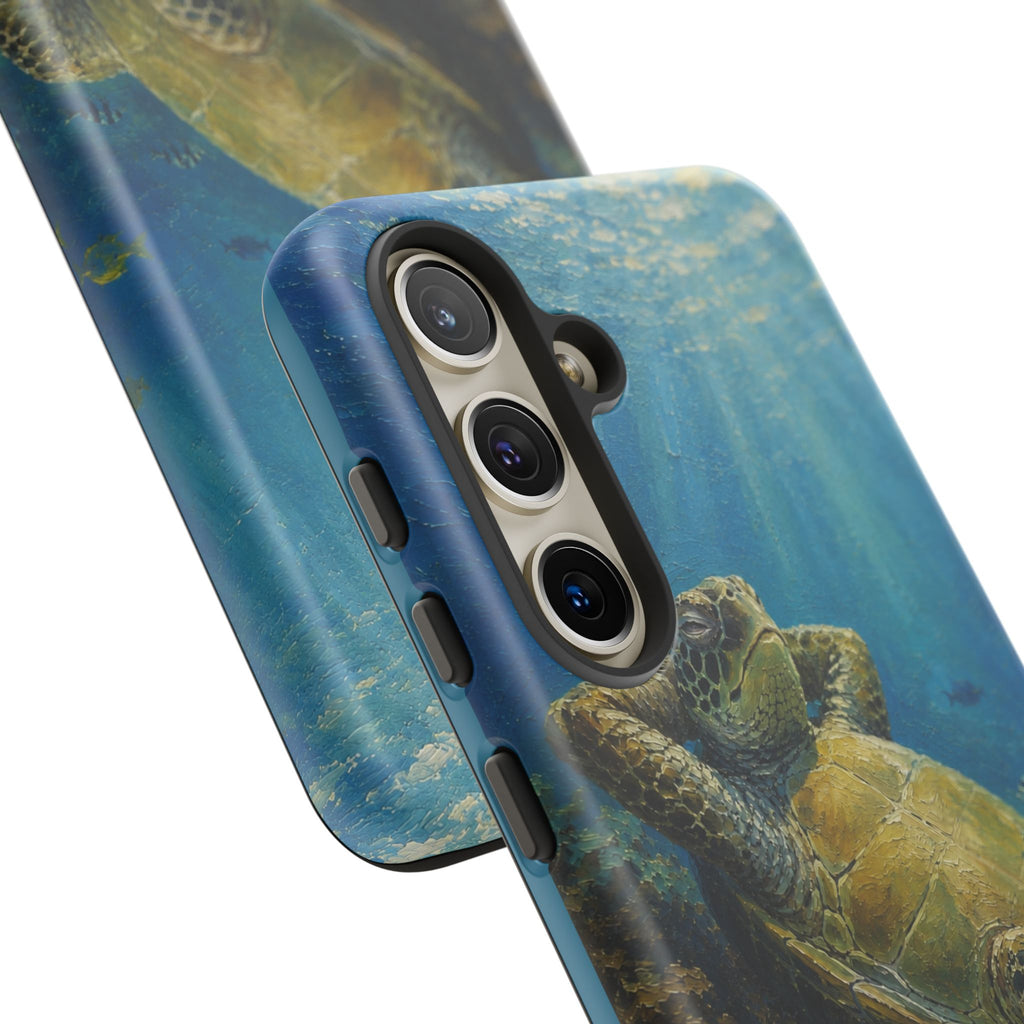 Sea Turtle Relaxation Phone Case — Ocean Underwater Art Protective Tough Case