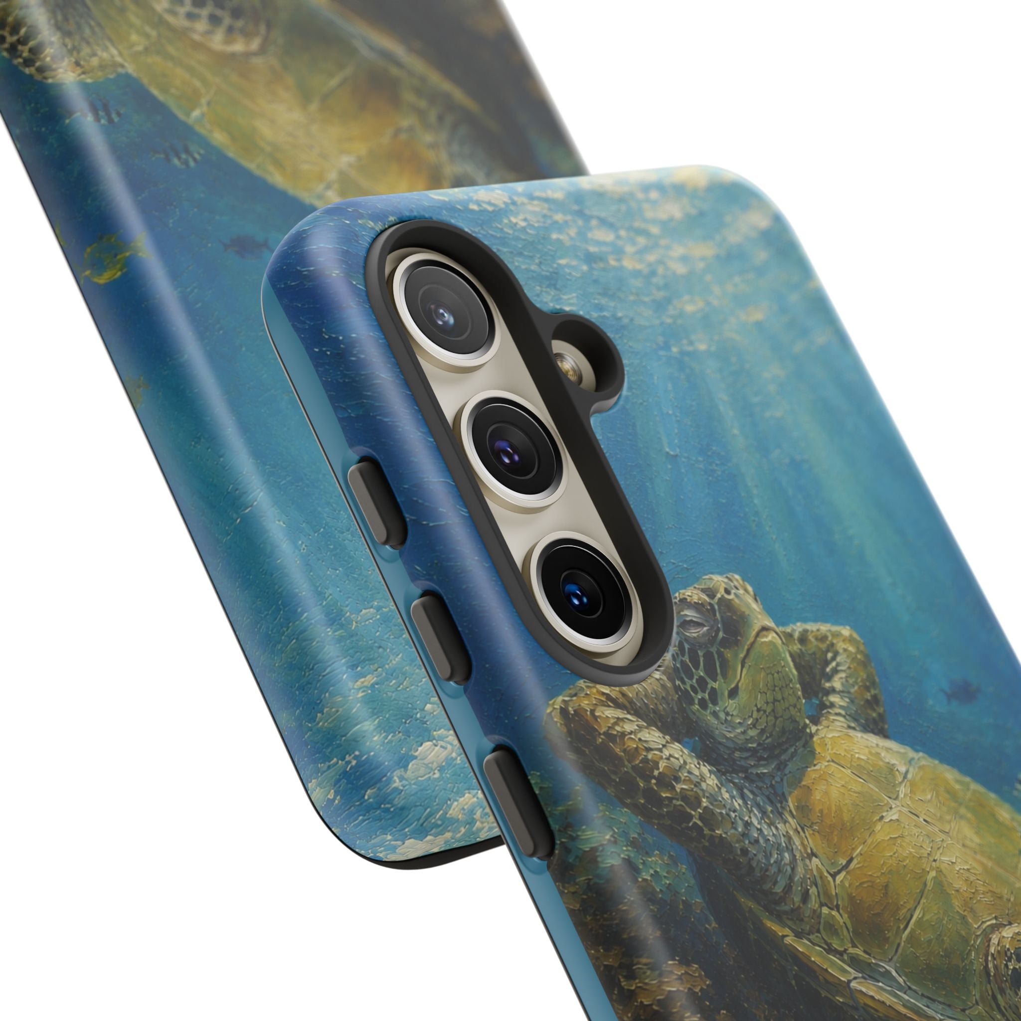 Sea Turtle Relaxation Phone Case — Ocean Underwater Art Protective Tough Case