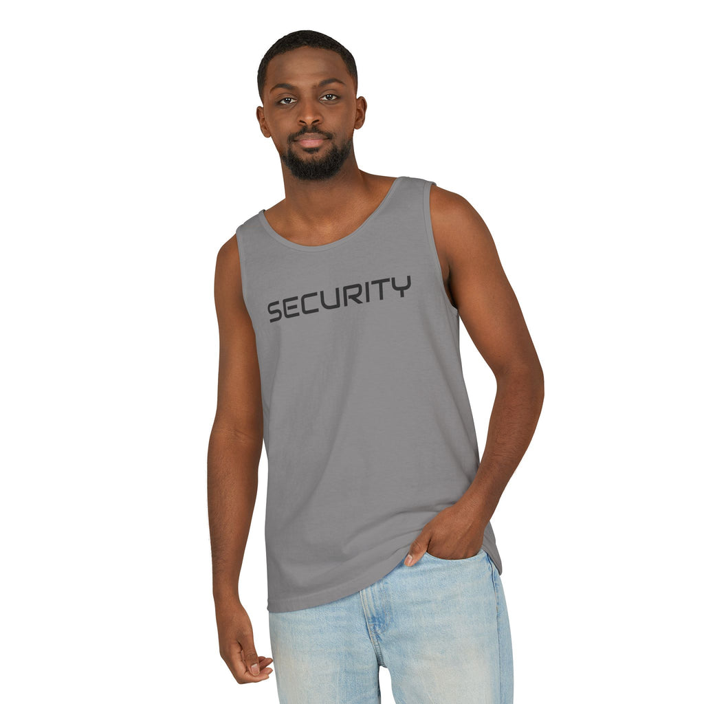 SECURITY Graphic Tank Top — Bold 'SECURITY' Streetwear Muscle Tee