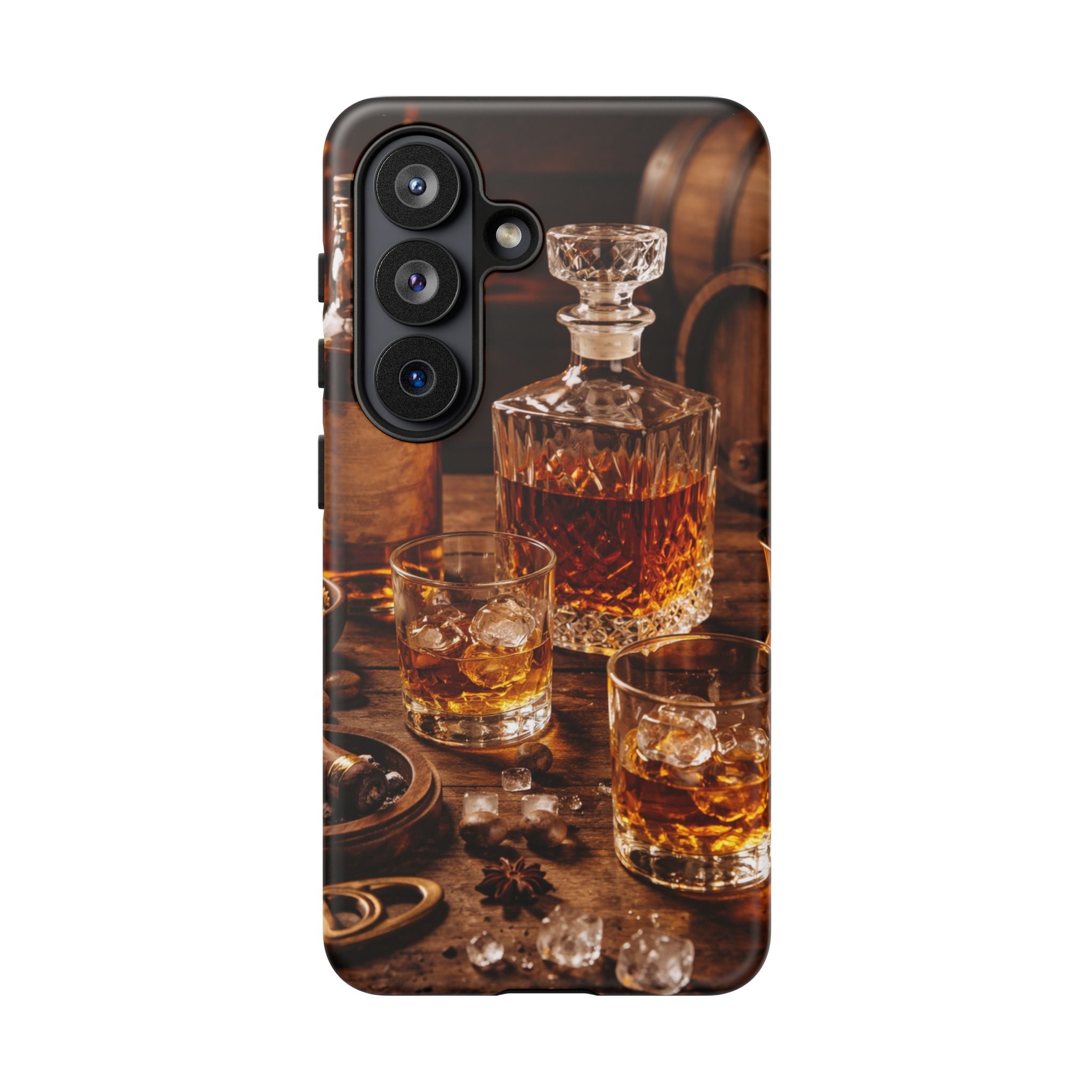 Whiskey Decanter Phone Case — Vintage Bar Spirits Protective Tough Case