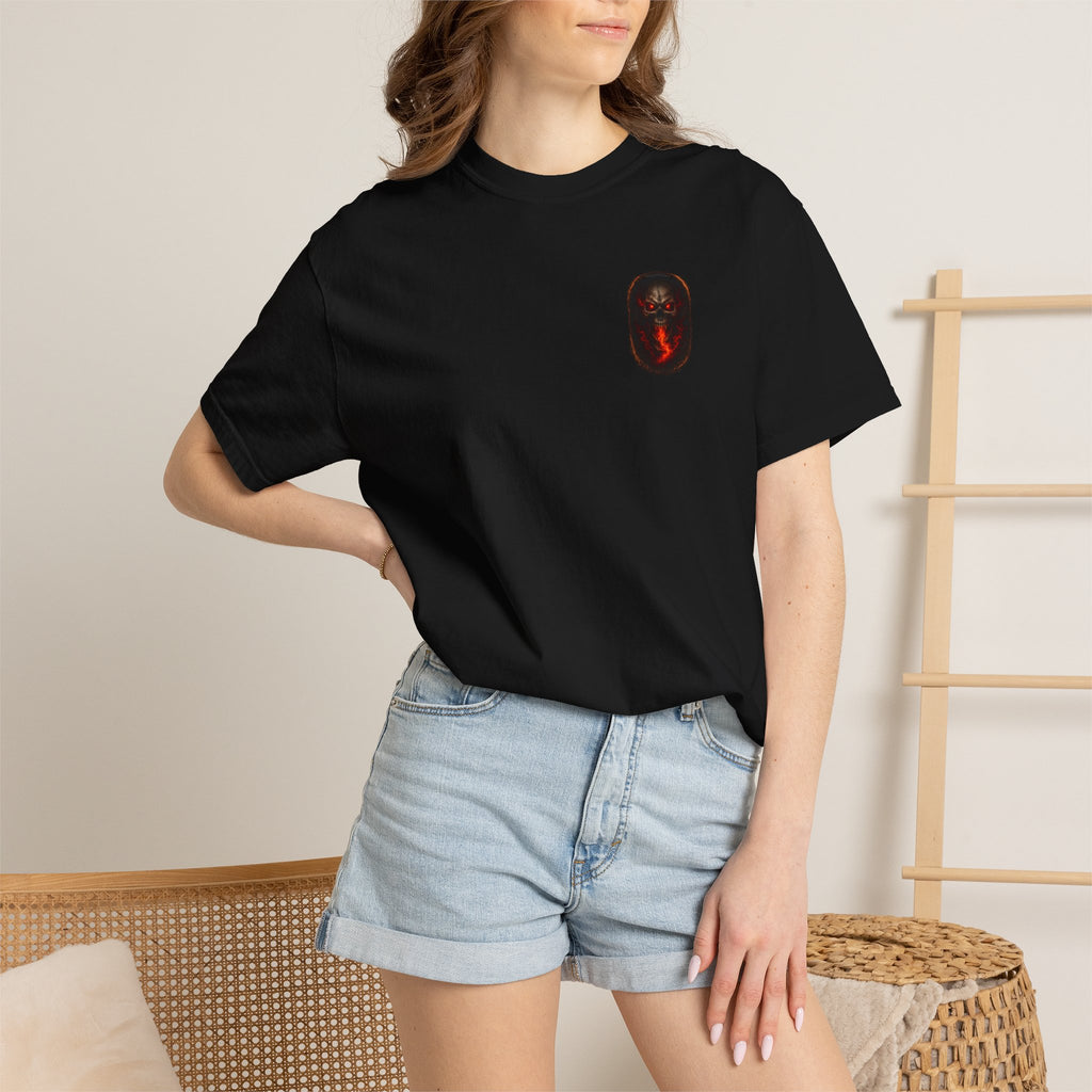 Premium Devil's Reject Skull T-Shirt — Flaming Skull Graphic Tee