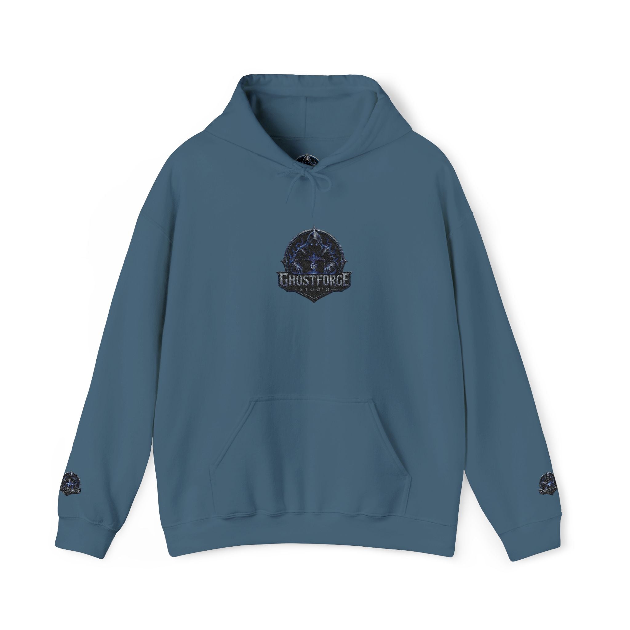 GhostForge Logo Hoodie — Graphic Wraith Hooded Sweatshirt