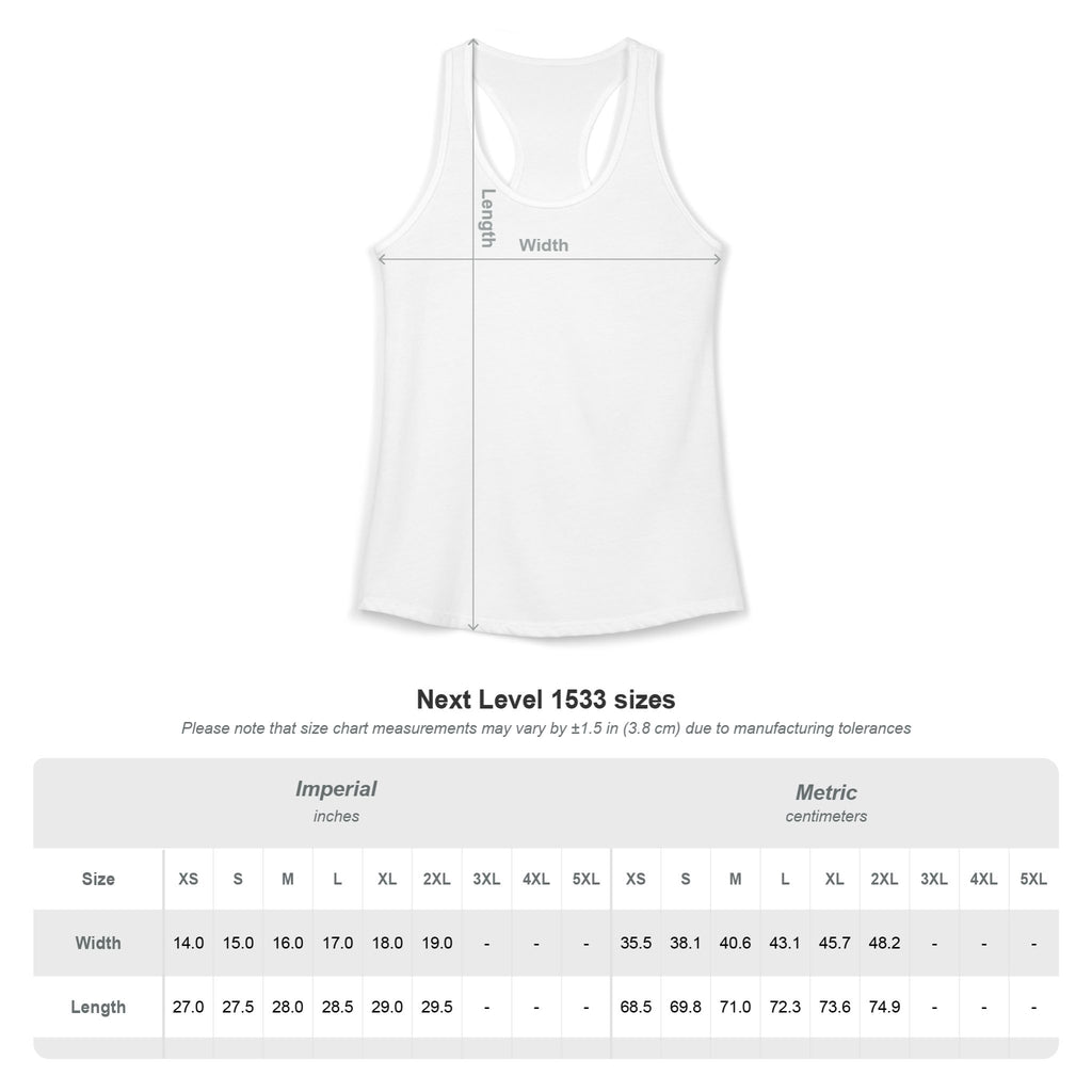 Women's Ideal Racerback Tank - "Coffee B/c Murder is wrong"